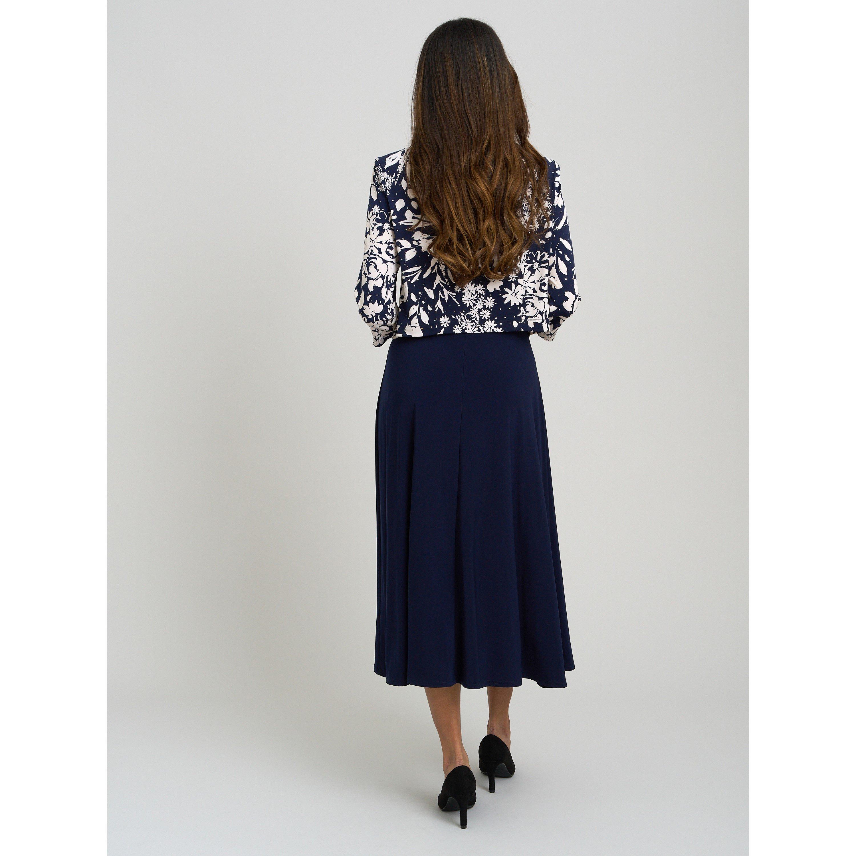 Navy - Gina Bacconi - Nell Stretch Jersey Dress & Jacket - 3