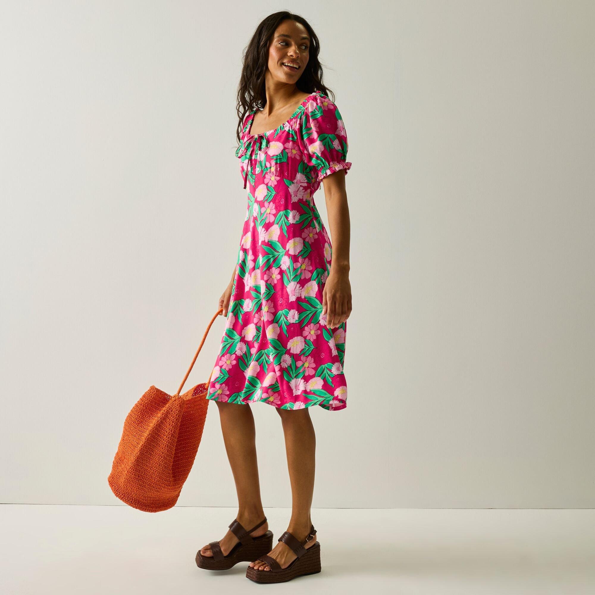 Pbtncdsy - Regatta - Women's Caparica Milkmaid Viscose Dress - 3