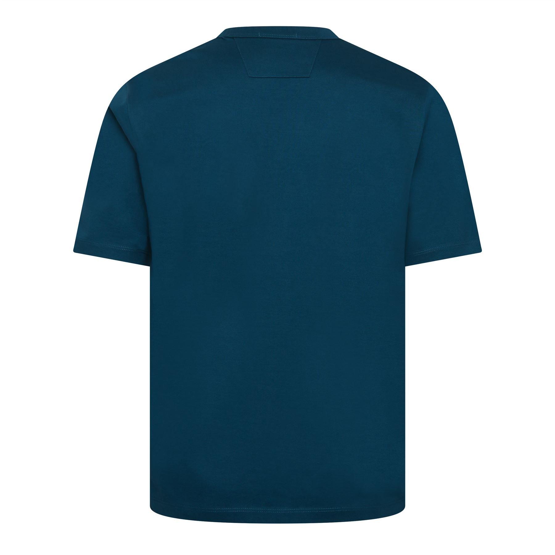 Blue - CP Company - Metropolis Series Chest Logo T-Shirt - 2
