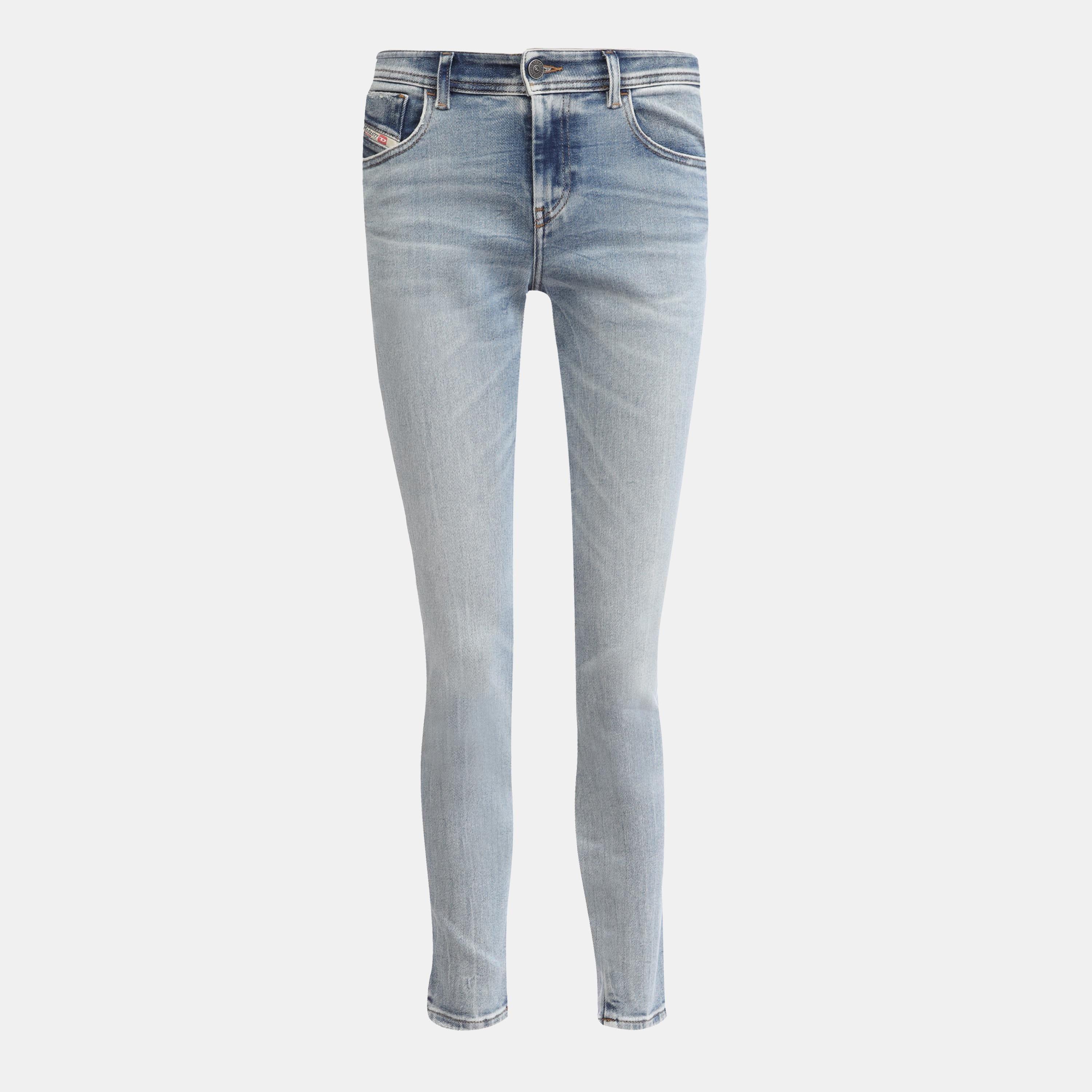 Blue - Diesel - 2017 Slandy Super-Skinny-Fit Jeans - 1