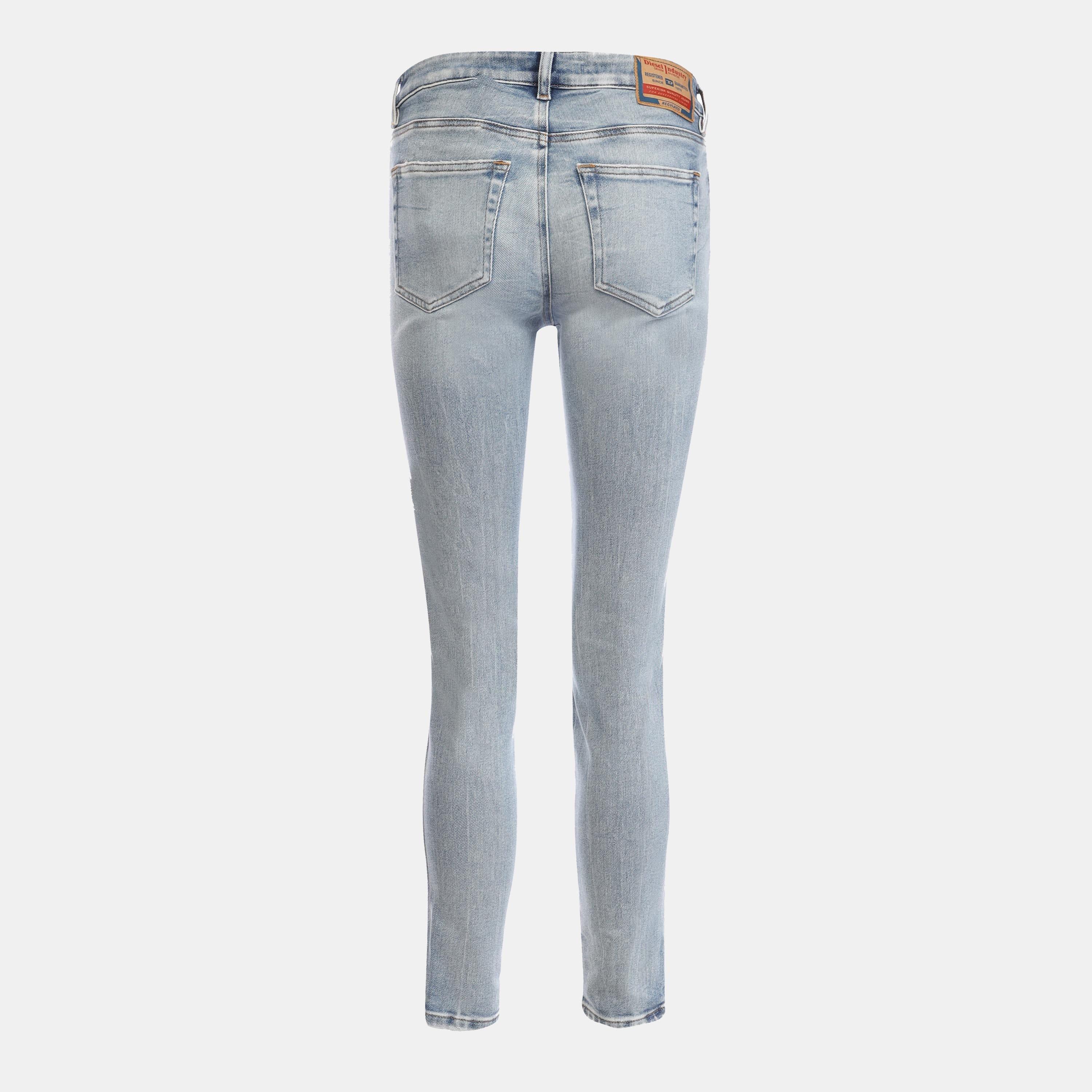 Blue - Diesel - 2017 Slandy Super-Skinny-Fit Jeans - 2