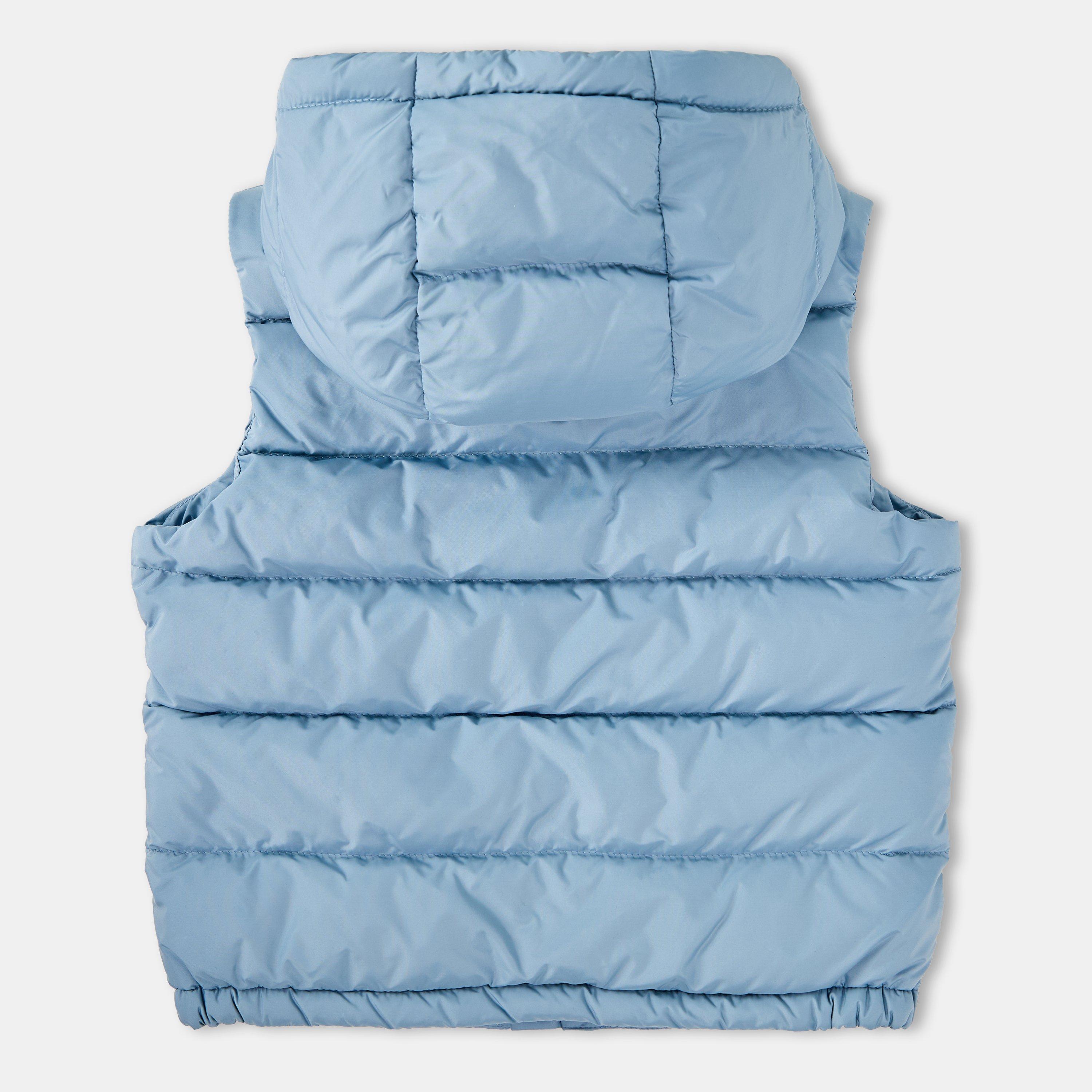 Light Blue 715 - Moncler - Kids'  Insulated Sleeveless Gilet - 2