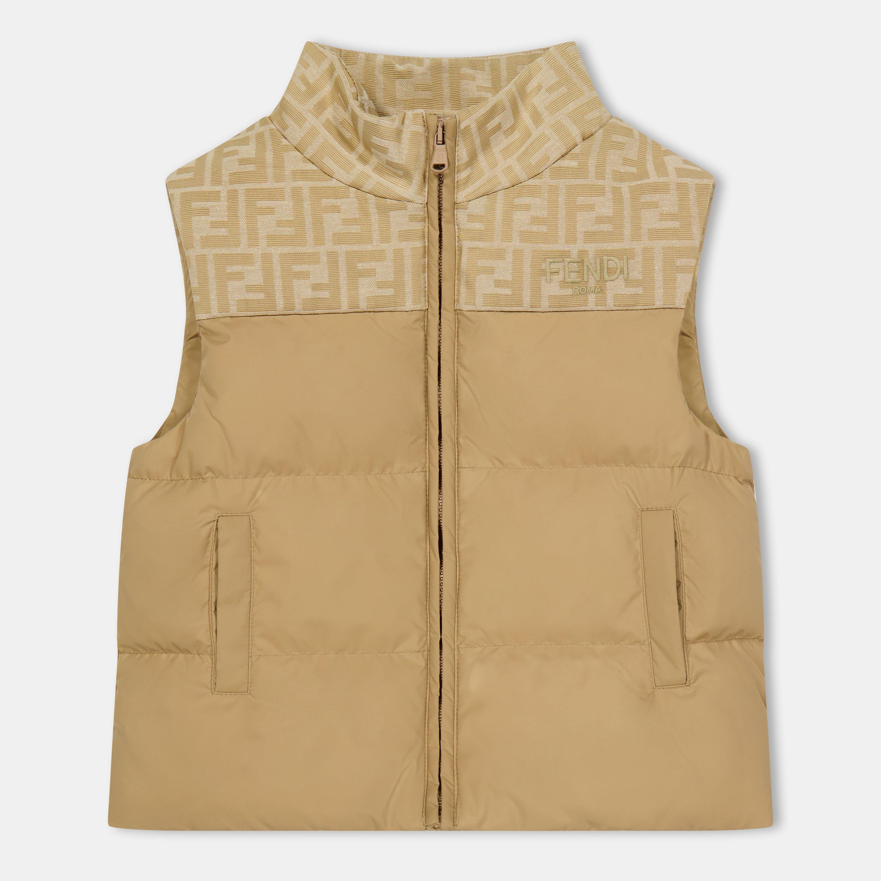 Beige F192N - Fendi - Kids' FF Gilet - 1
