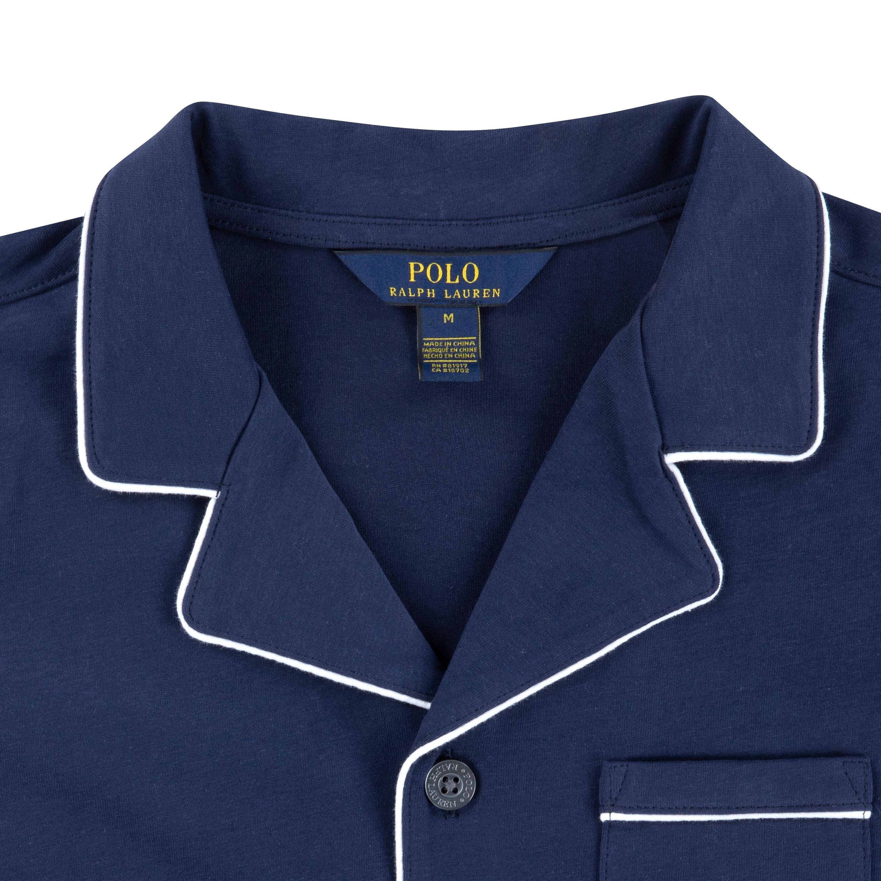 Newport Nvy BCV - Polo Ralph Lauren - Girls' Short Sleeve Piped Pyjama Set - 4