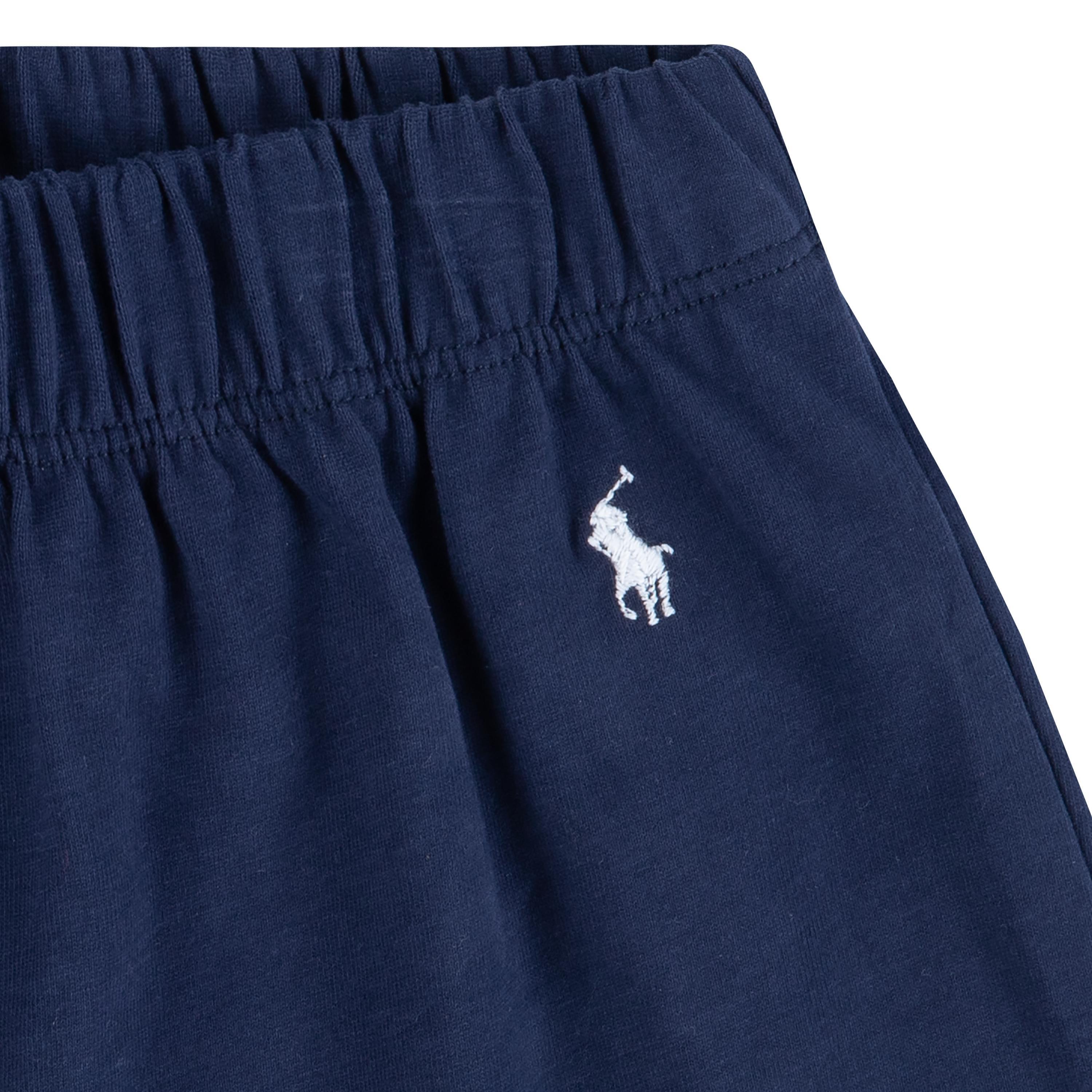 Newport Nvy BCV - Polo Ralph Lauren - Girls' Short Sleeve Piped Pyjama Set - 5