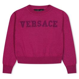 Versace Logo Knit Jumper Girls