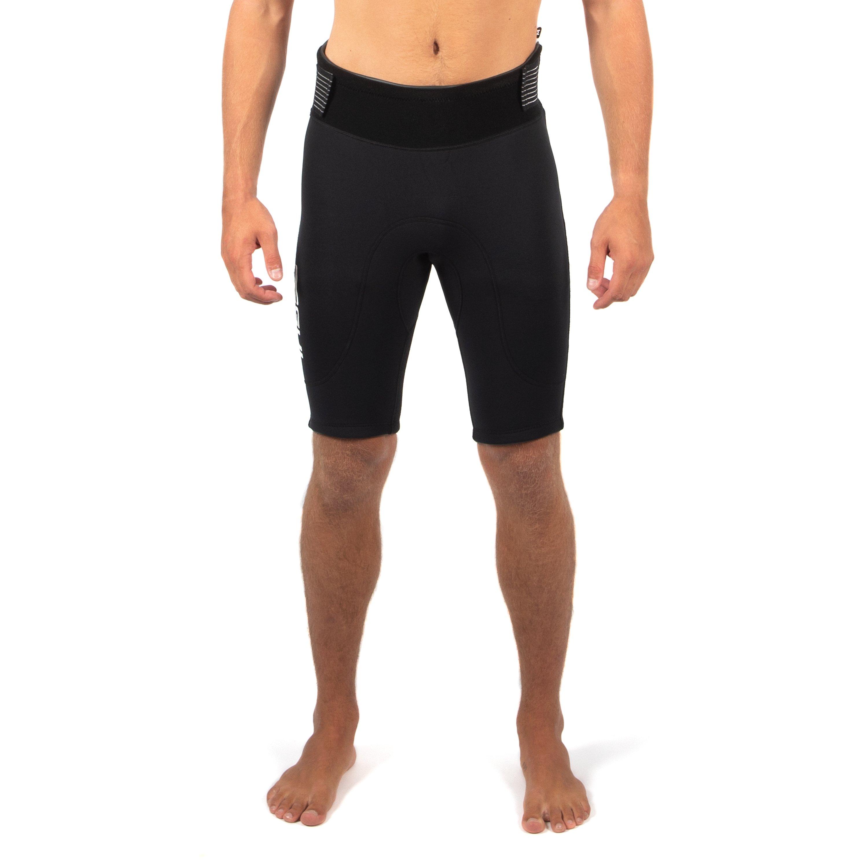 Black - Gul - CODE ZERO 3MM FLATLOCK WETSUIT SHORTS - 1