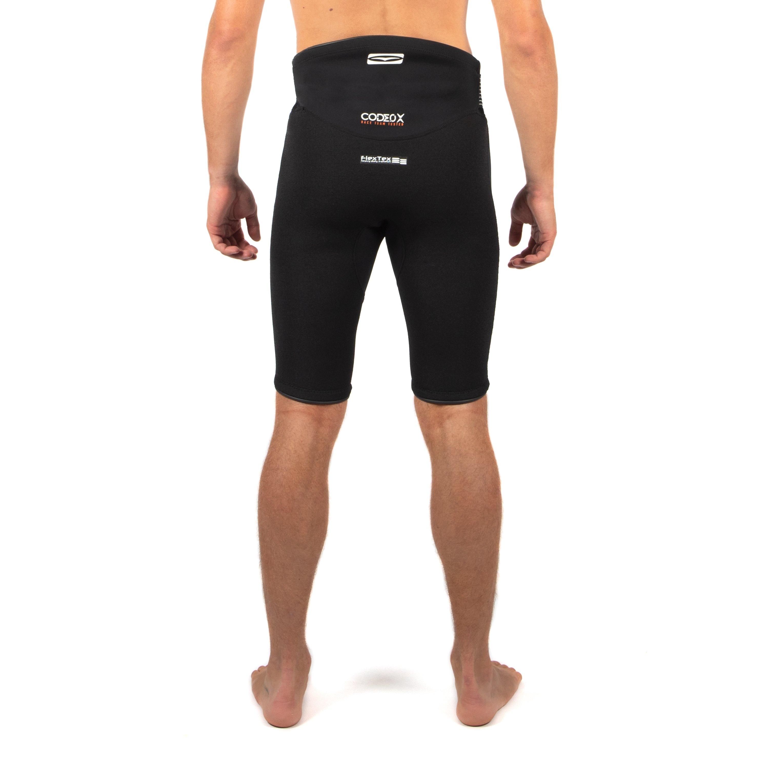 Black - Gul - CODE ZERO 3MM FLATLOCK WETSUIT SHORTS - 2