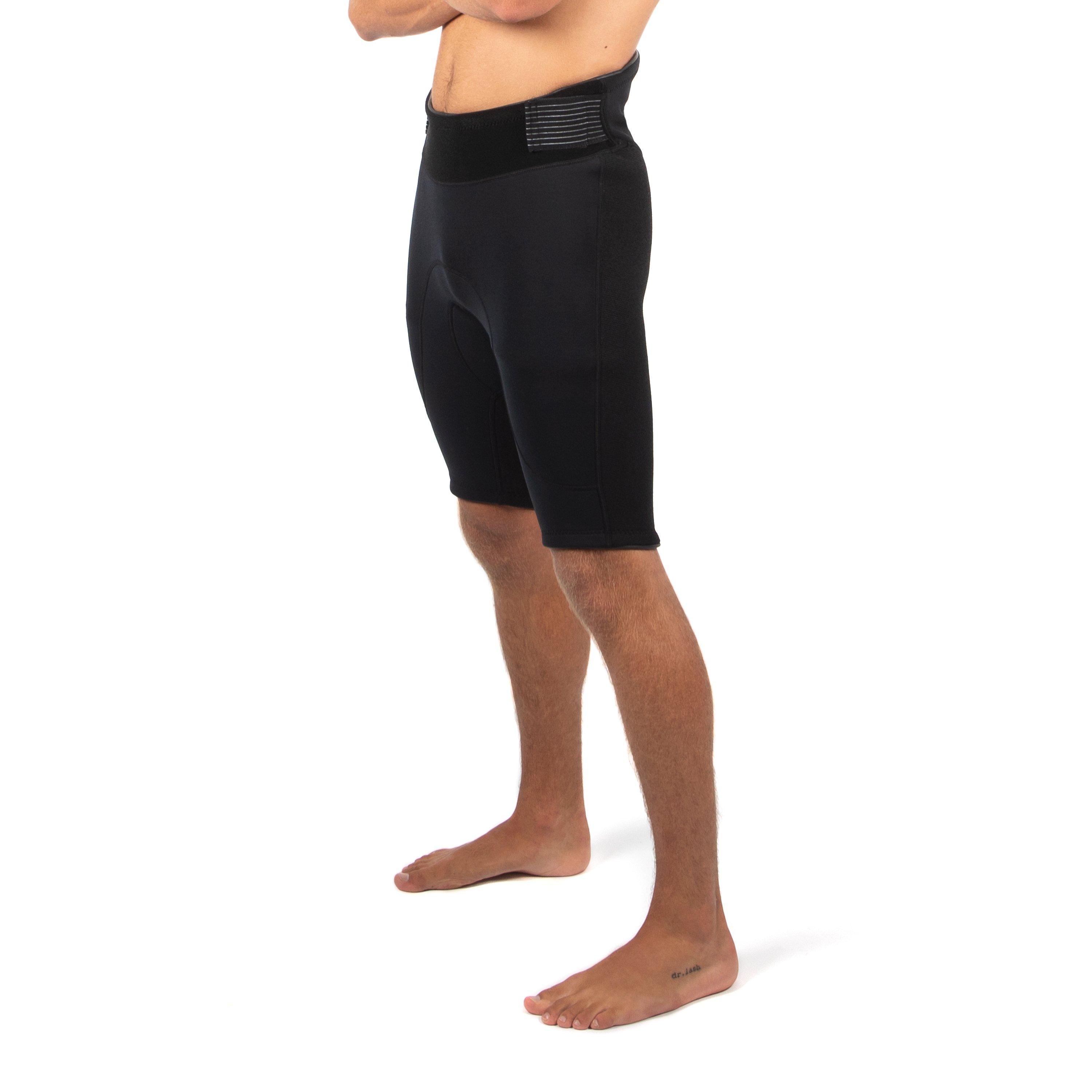 Black - Gul - CODE ZERO 3MM FLATLOCK WETSUIT SHORTS - 3