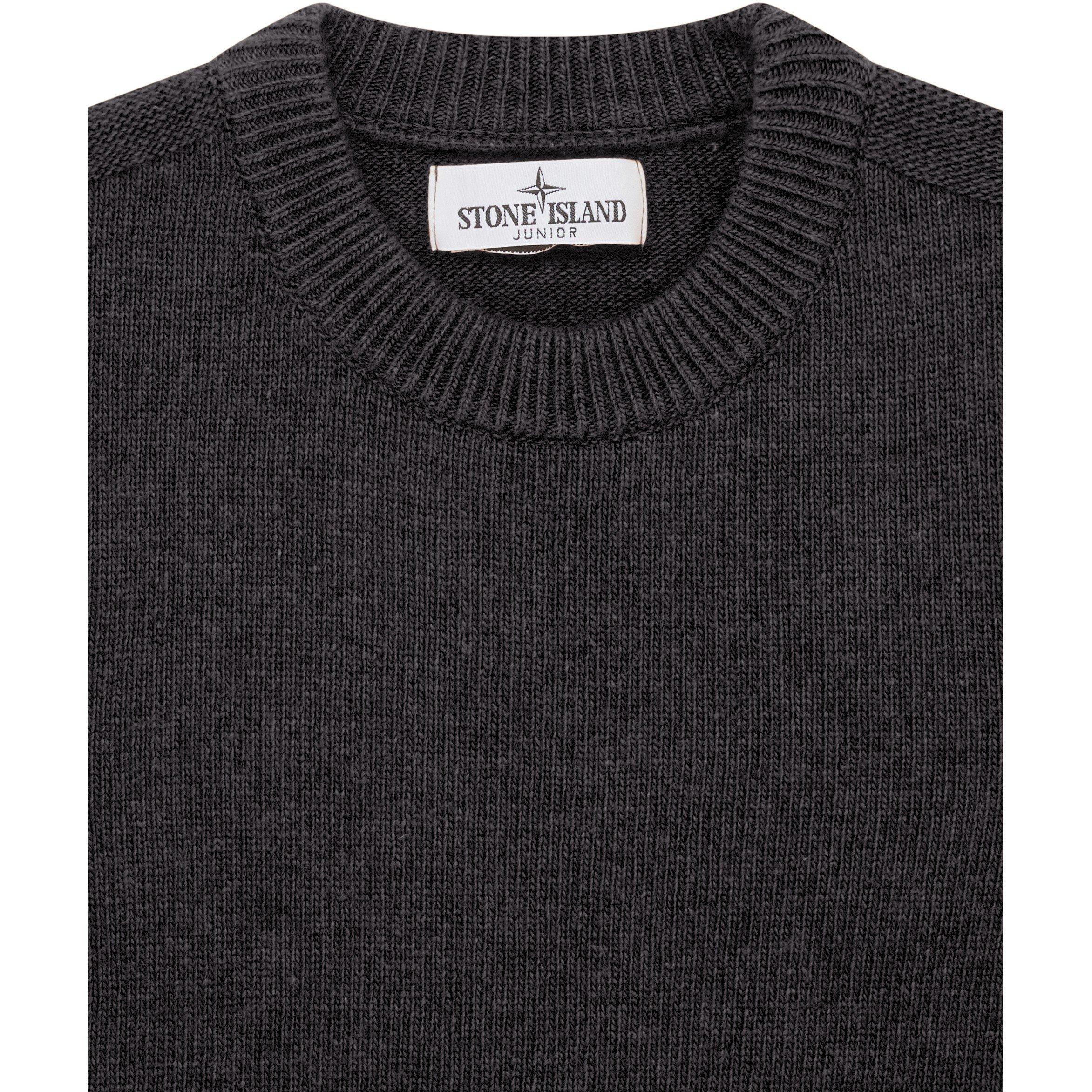 Nero V0029 - Stone Island - Junior Crewneck Knit - 3