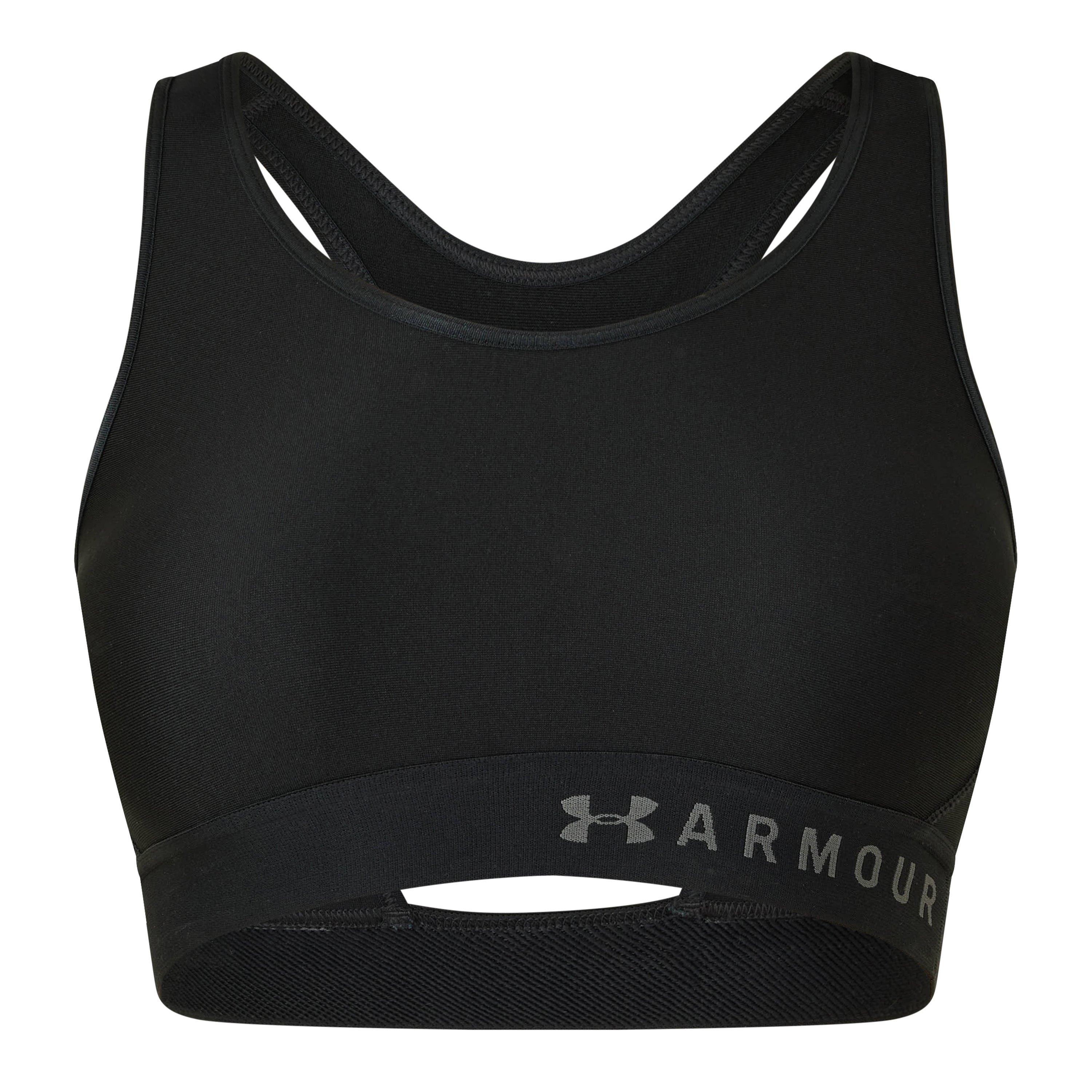 Black - Under Armour - Armour Mid Sports Bra - 1
