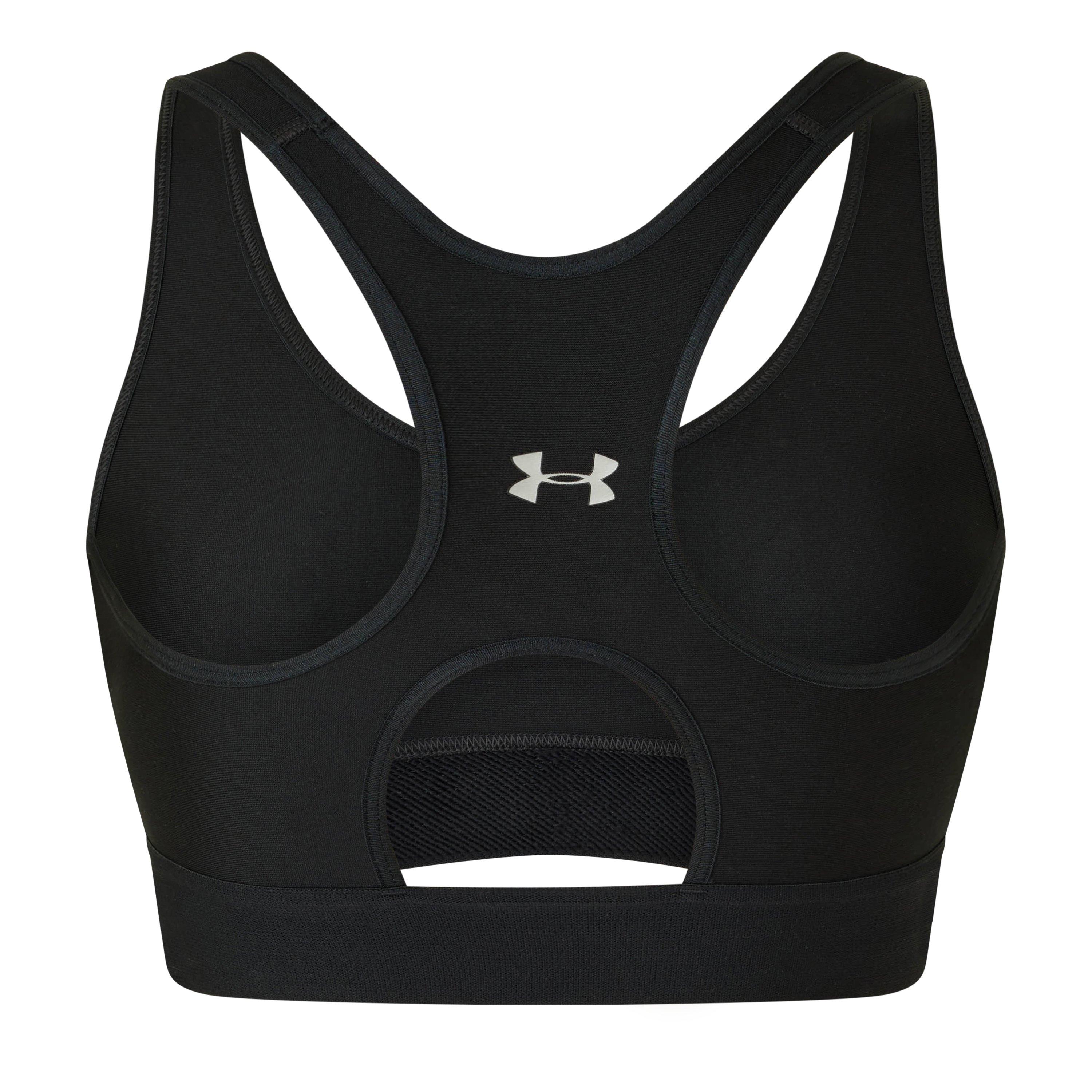 Black - Under Armour - Armour Mid Sports Bra - 2
