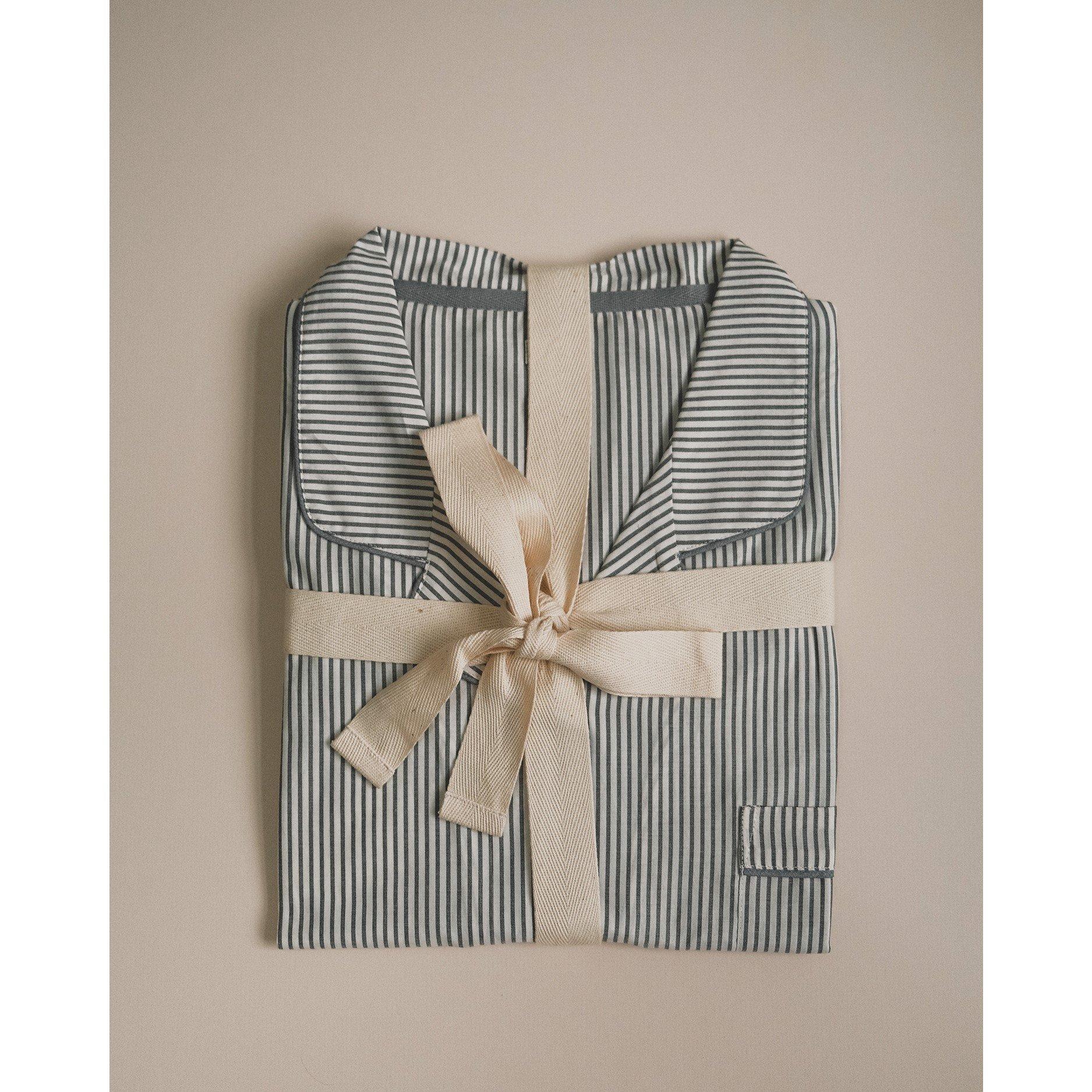 Dove Grey Strip - Nudea - SHORT PJ SET - 11