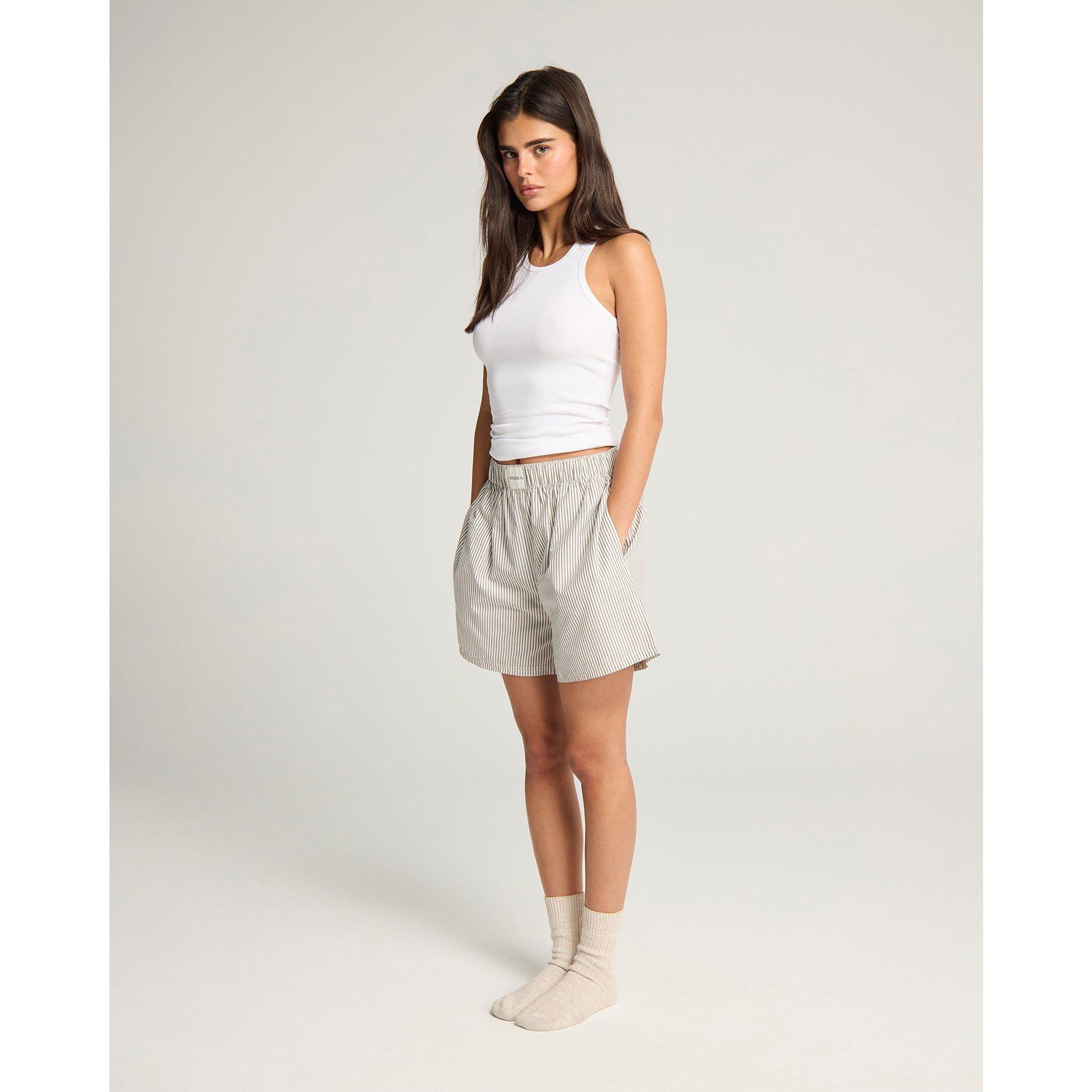 Dove Grey Strip - Nudea - SHORT PJ SET - 5