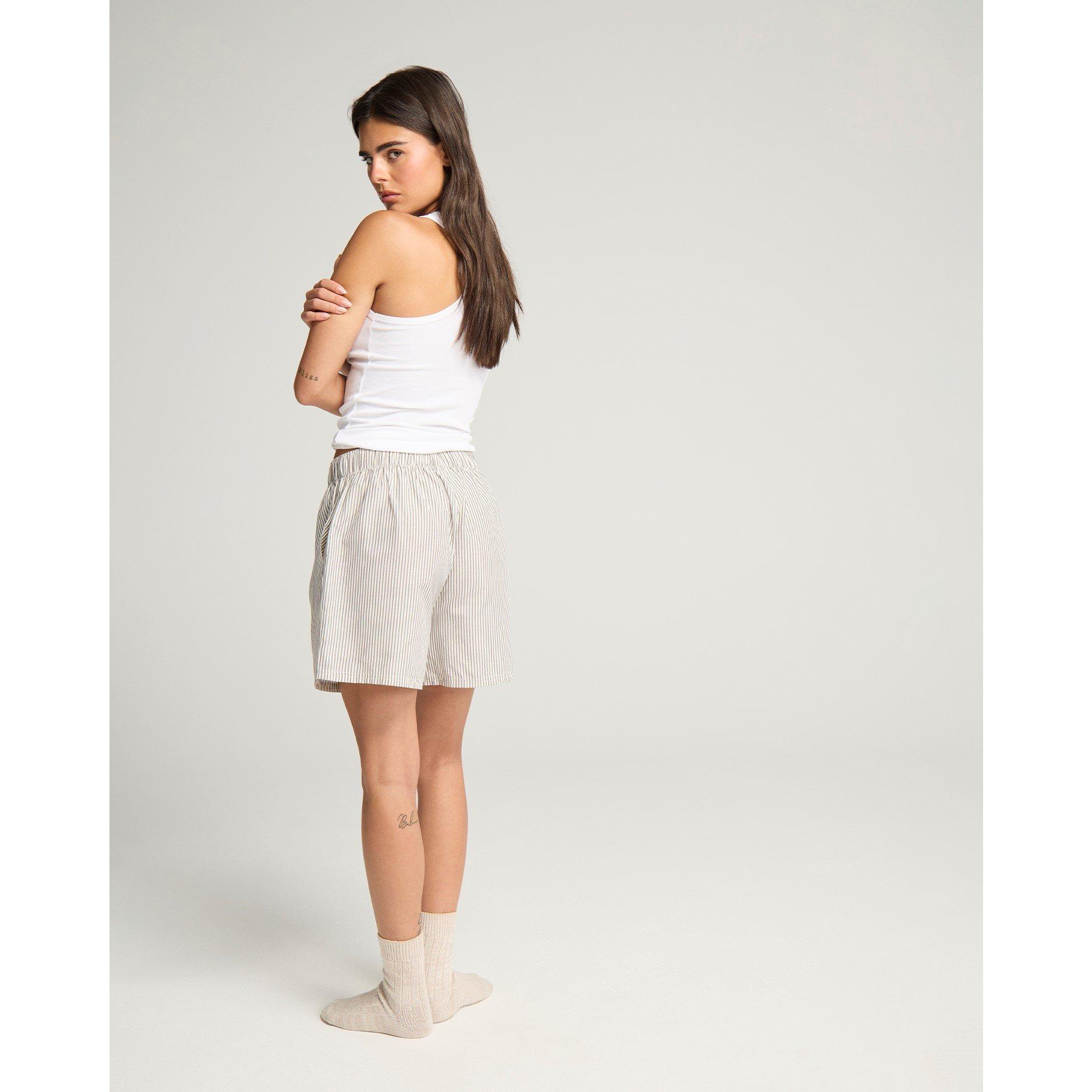 Dove Grey Strip - Nudea - SHORT PJ SET - 8