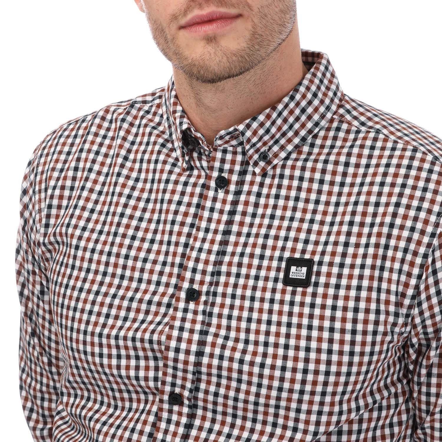 Brown - Weekend Offender - Barbaro Checked Shirt - 3