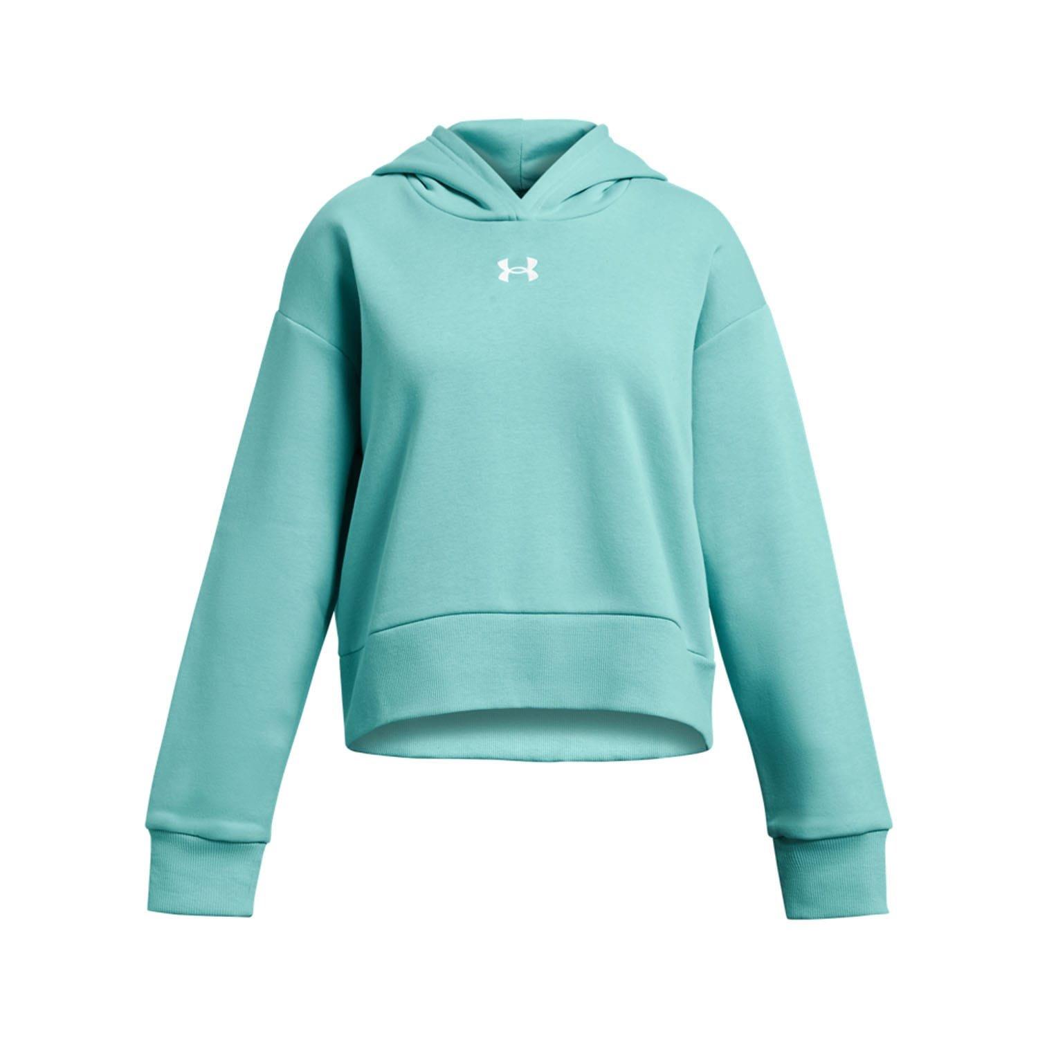 Green - Under Armour - Rival Fleece Cropped Hoodie - 1