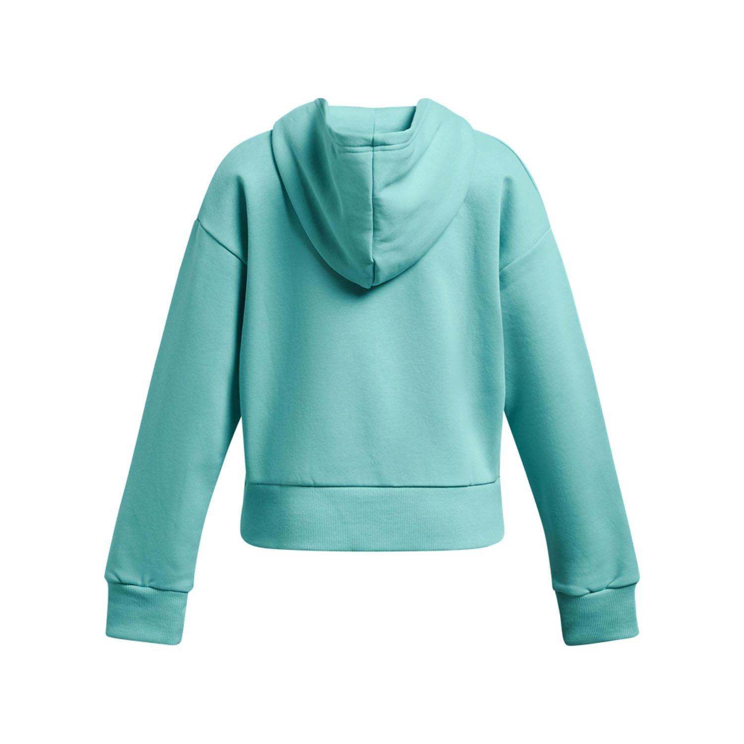 Green - Under Armour - Rival Fleece Cropped Hoodie - 2