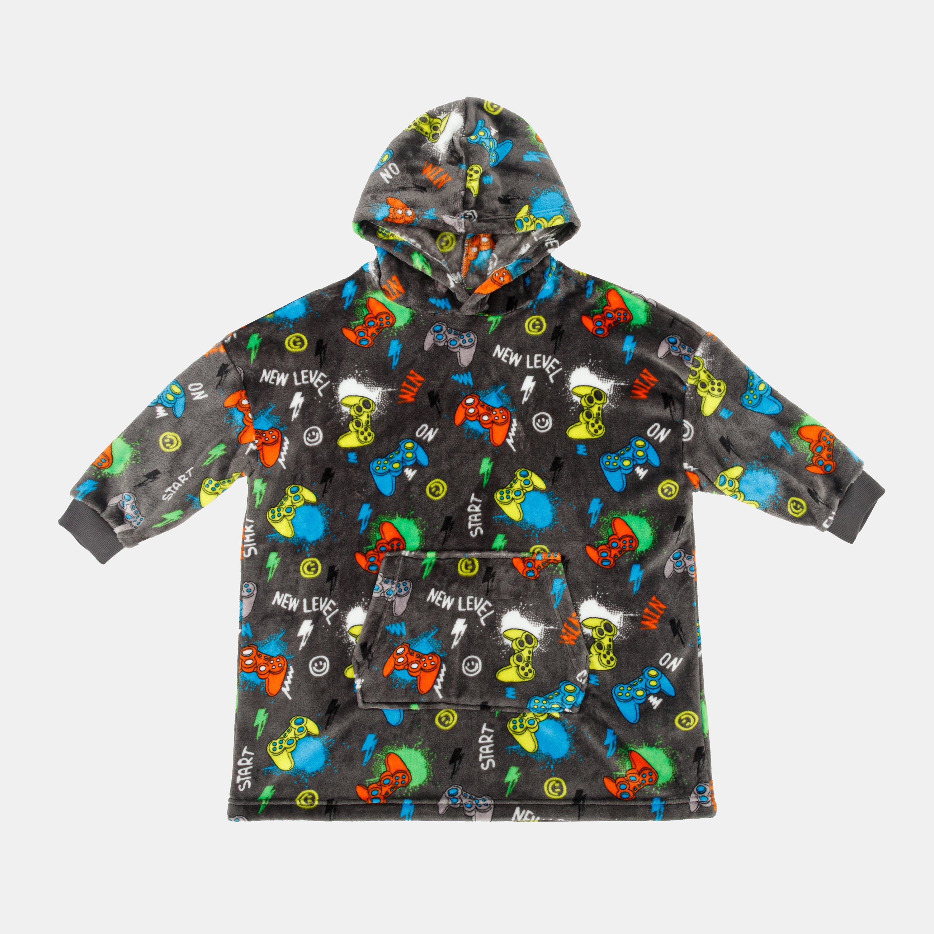 Game - Star - Snuggle Hoodie Game Pattern Junior Boys - 1