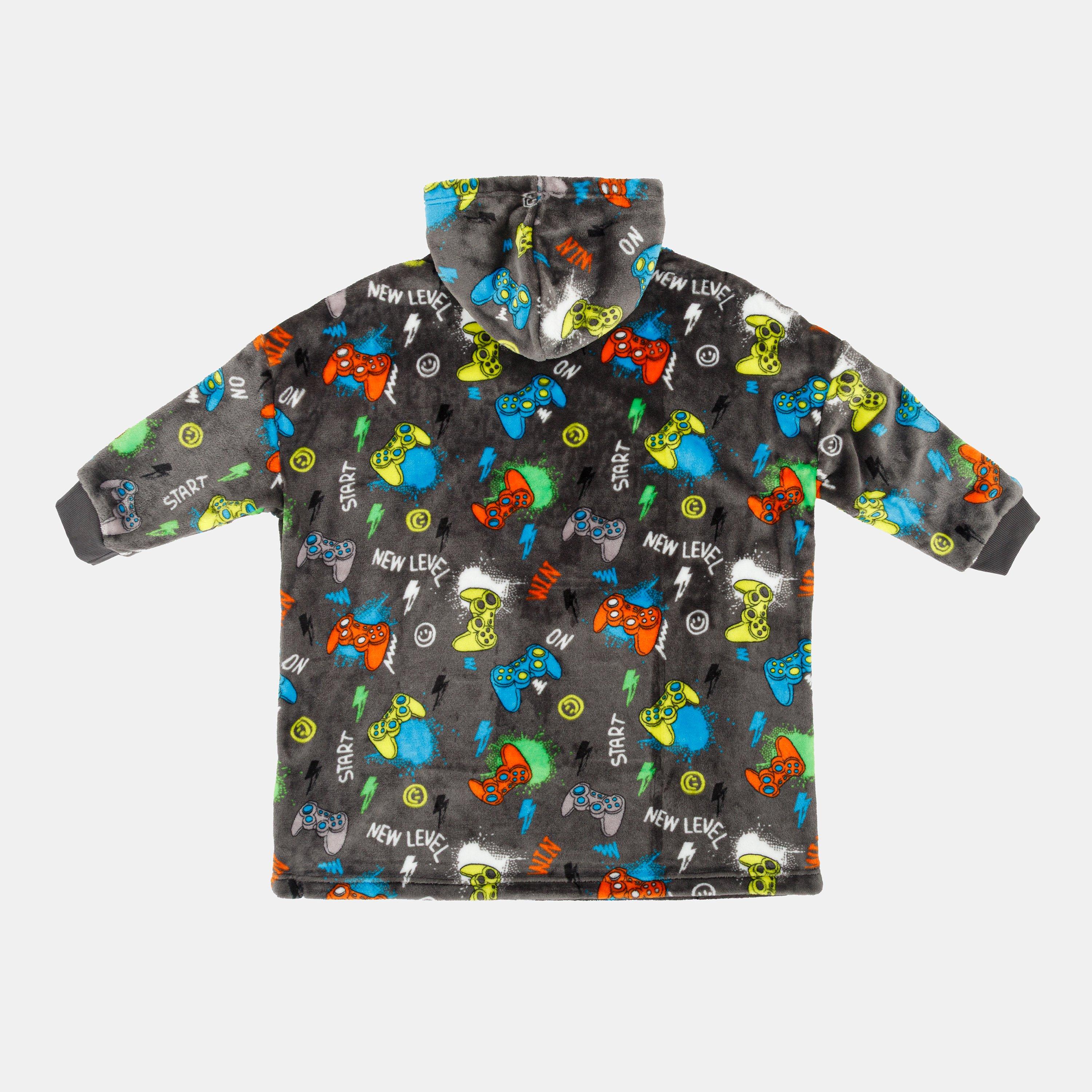 Game - Star - Snuggle Hoodie Game Pattern Junior Boys - 2