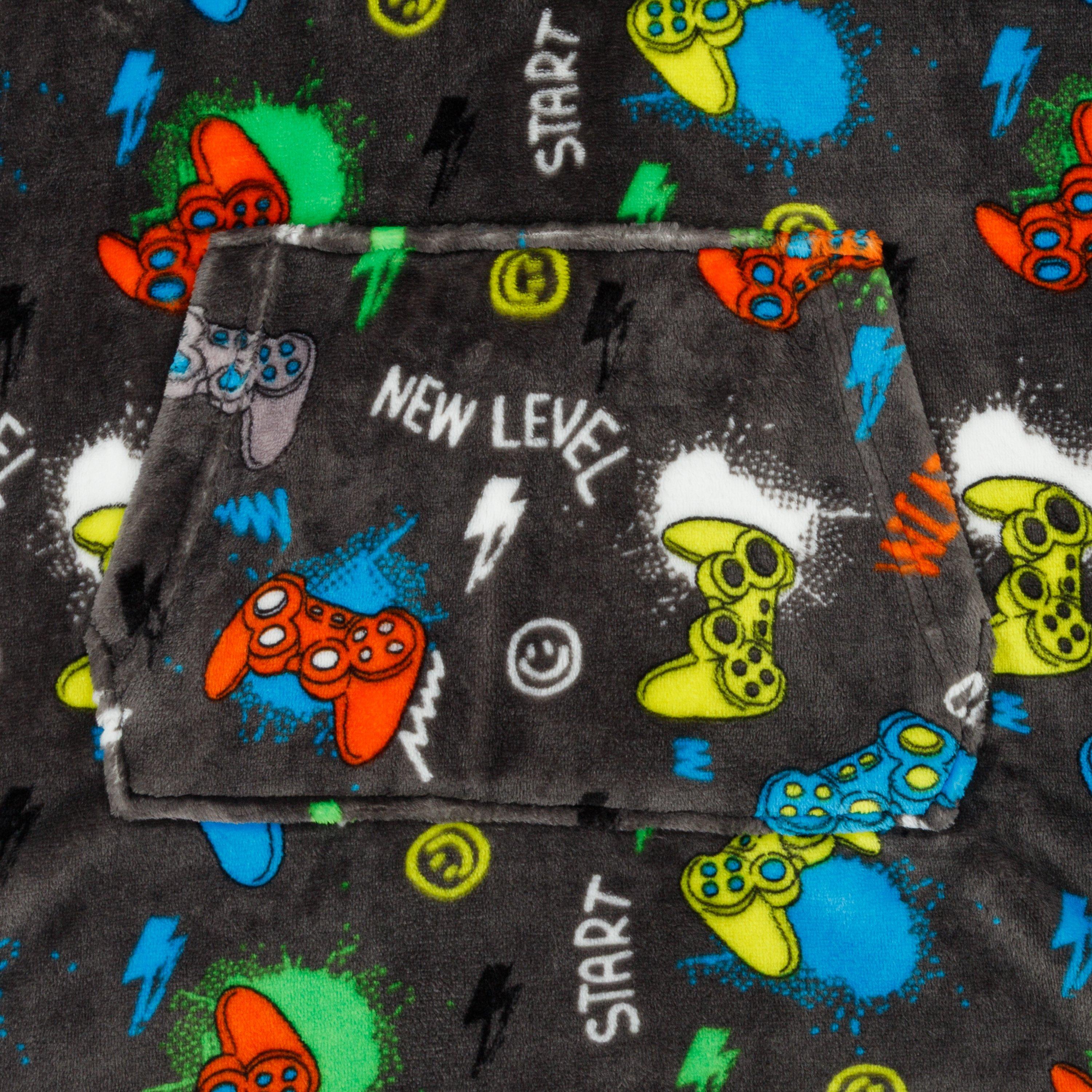 Game - Star - Snuggle Hoodie Game Pattern Junior Boys - 3