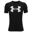 Noir/Blanc - Under Childrens armour - UA Tech Big Logo Short Sleeve T-Shirt Junior Boys - 1