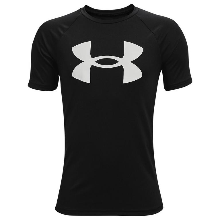 Noir/Blanc - Under Childrens armour - UA Tech Big Logo Short Sleeve T-Shirt Junior Boys - 1