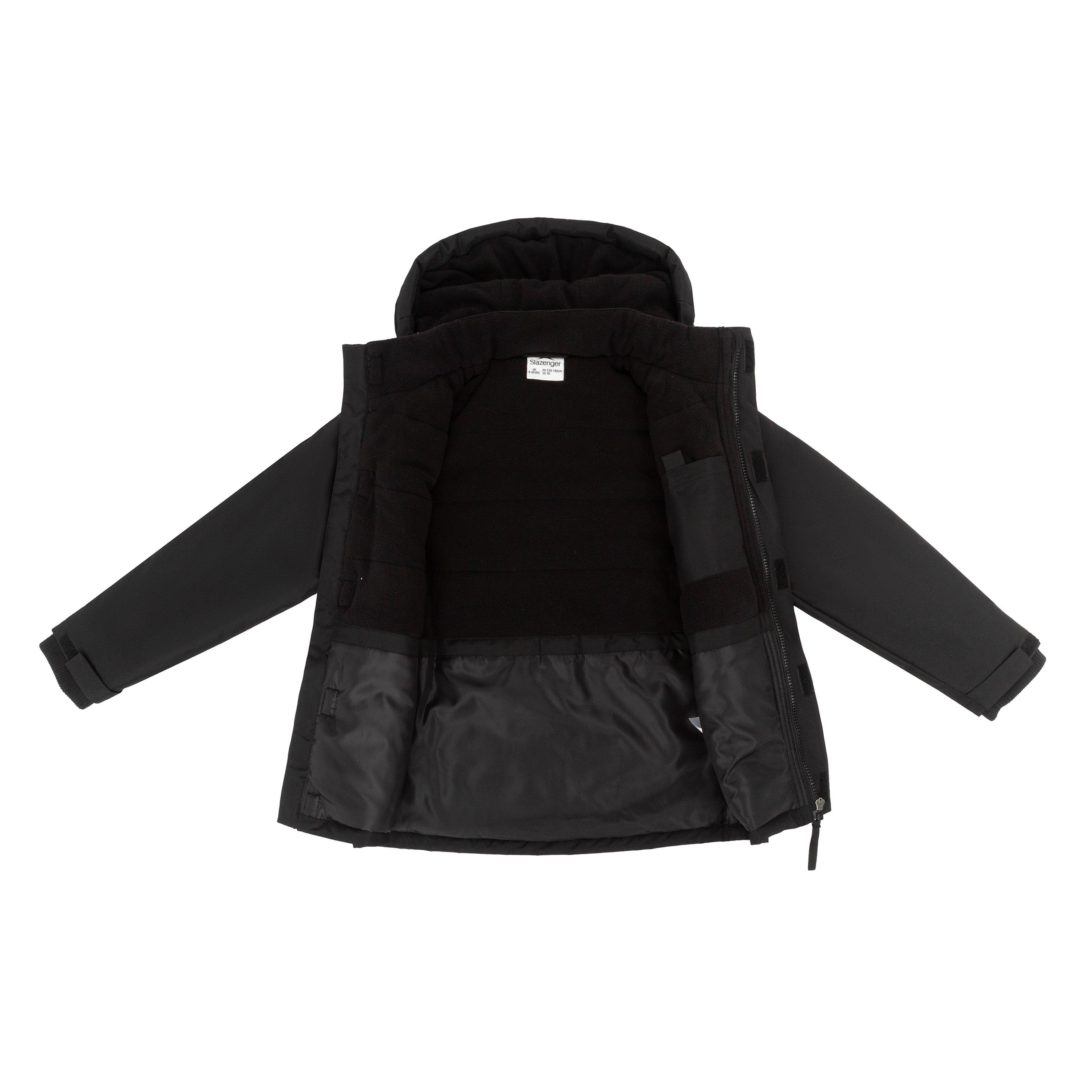 Nero - Slazenger - Weather Water Resistant Hooded Puffer Jacket - 3