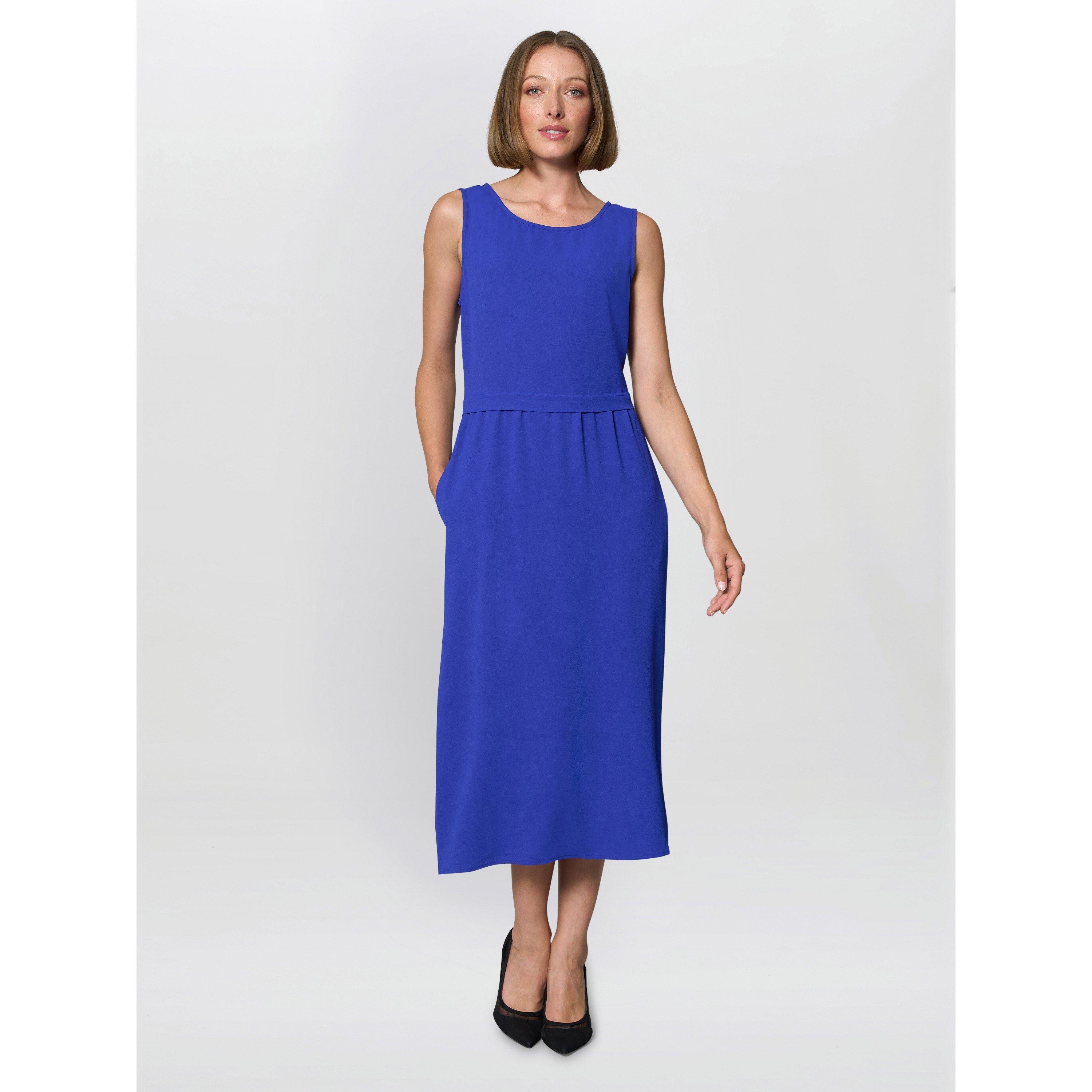 Gina Bacconi Women's Xena Sleeveless Midi Dress - Cobalt - 18