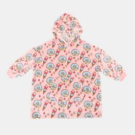 Star Snuggle Hoodie Ice Cream Pattern Junior Girls