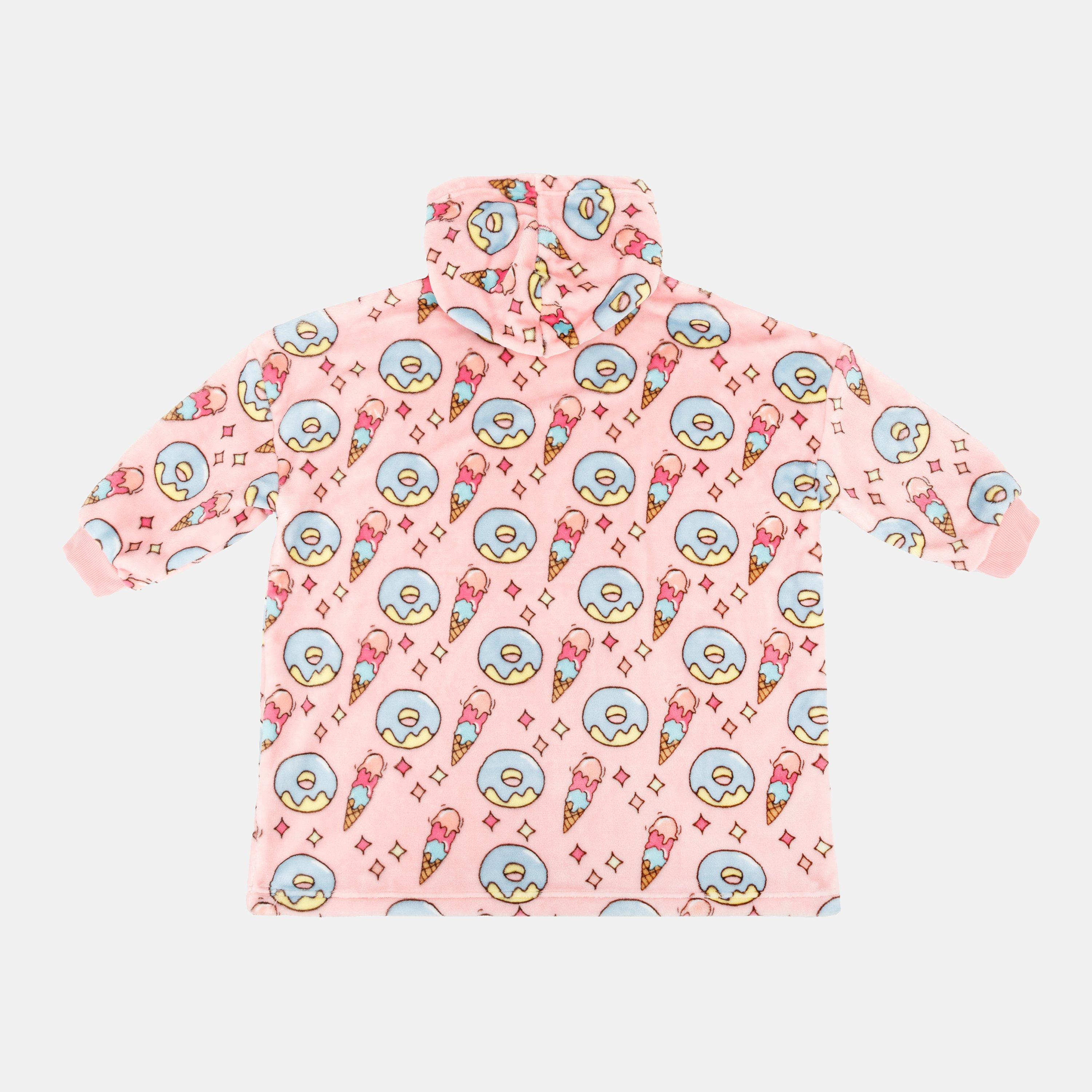 Ice Cream - Star - Snuggle Hoodie Ice Cream Pattern Junior Girls - 2
