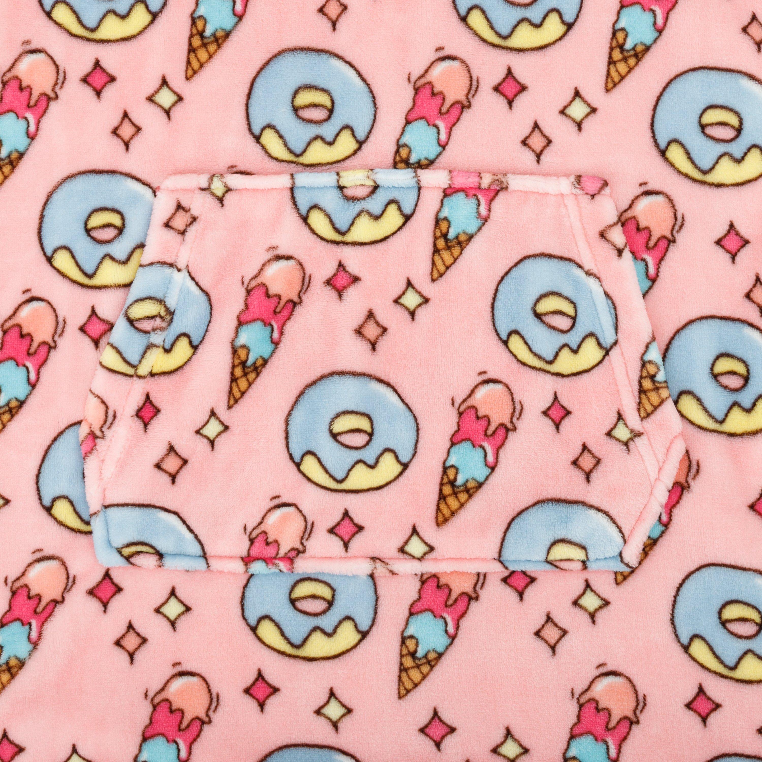 Ice Cream - Star - Snuggle Hoodie Ice Cream Pattern Junior Girls - 3