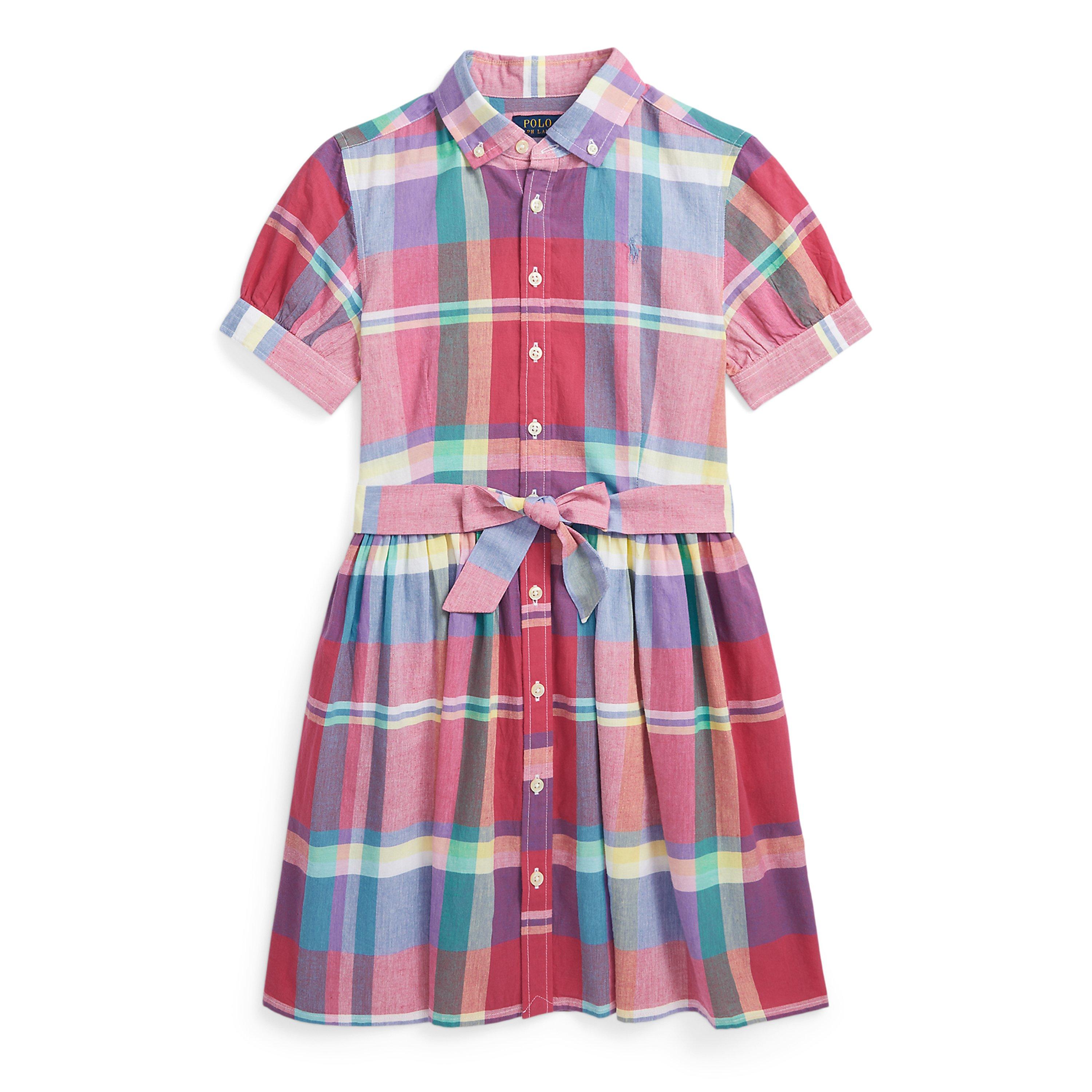 Red Pink - Polo Ralph Lauren - Check Shirt Dress Juniors