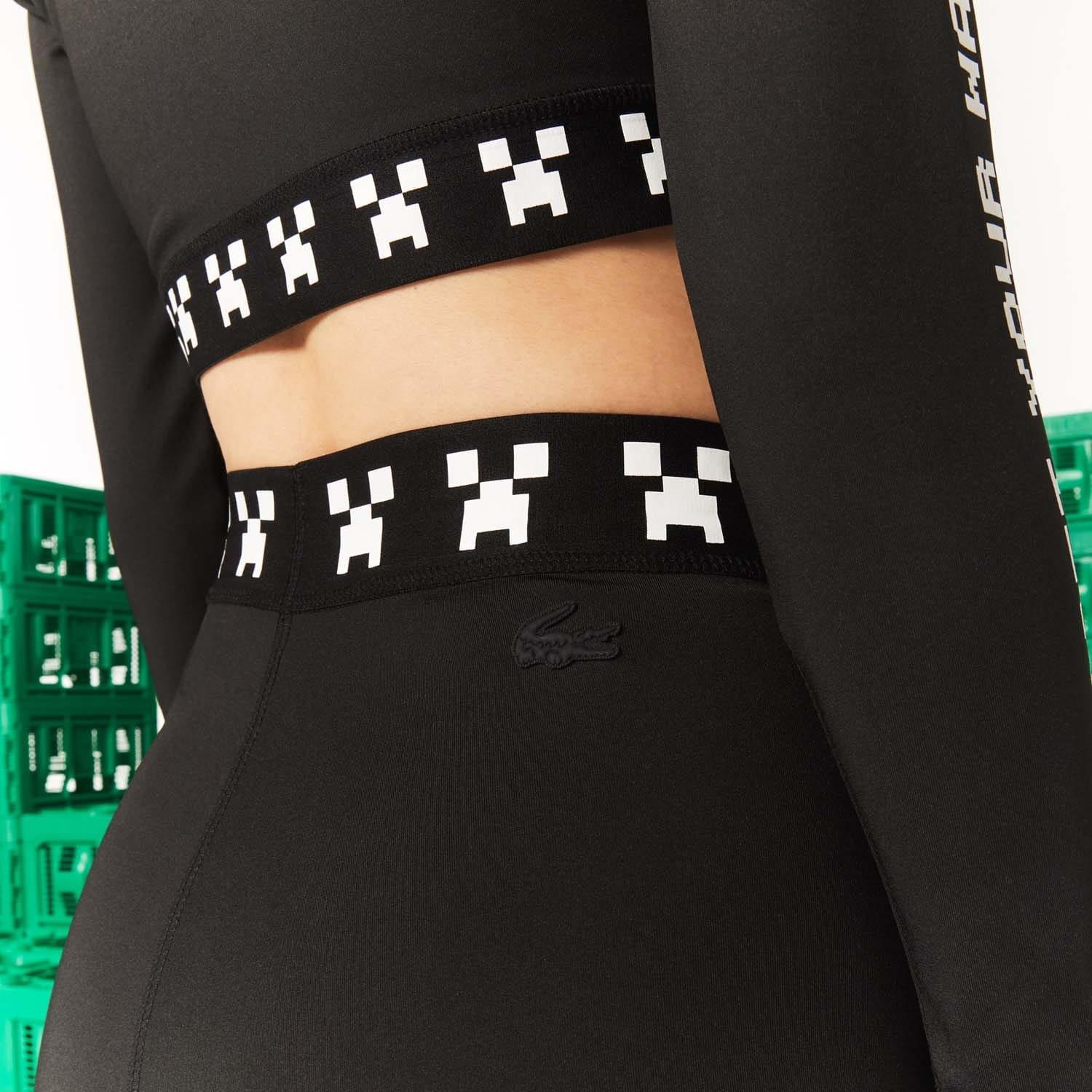 Black - Lacoste - Live x Minecraft Bike Shorts - 4