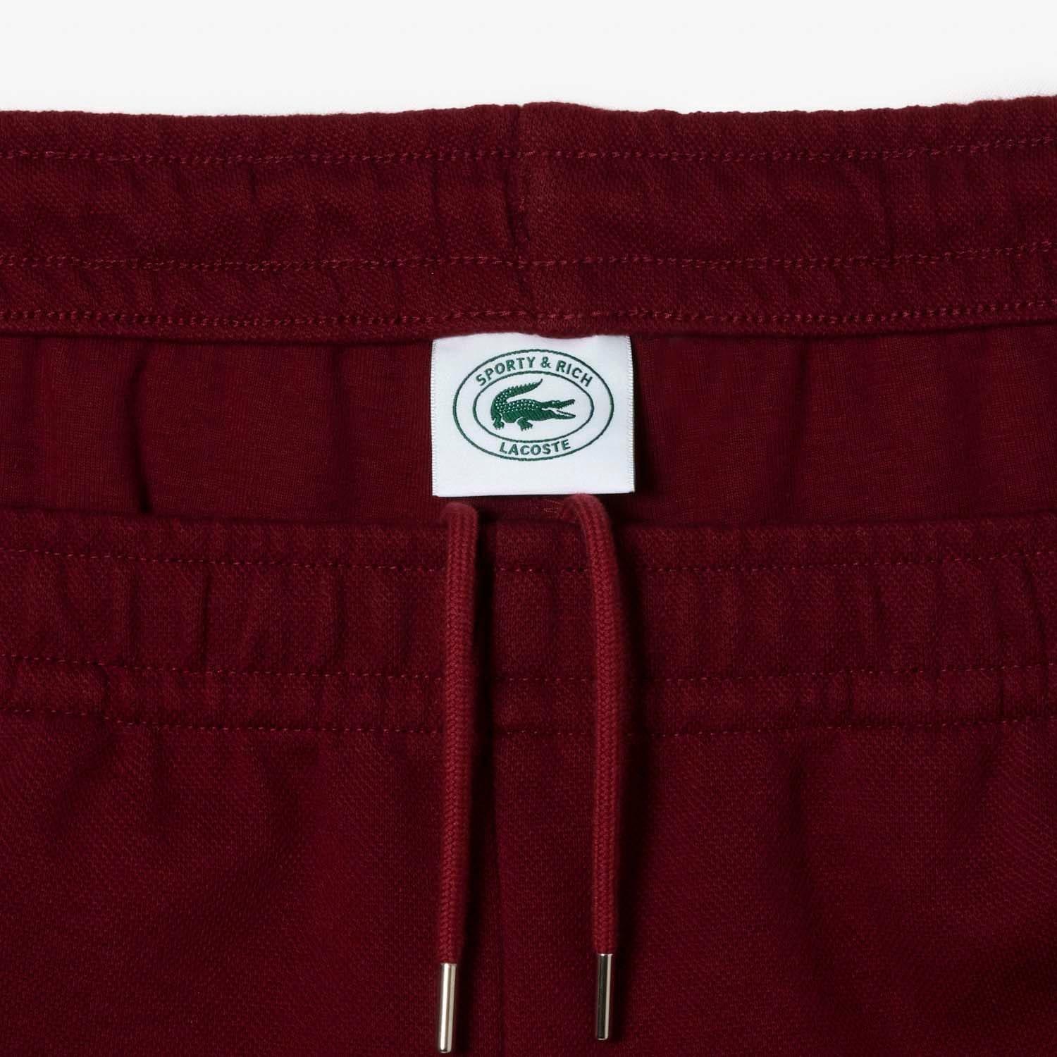 Red - Lacoste - Sporty & Rich Stretch Track Pants - 5