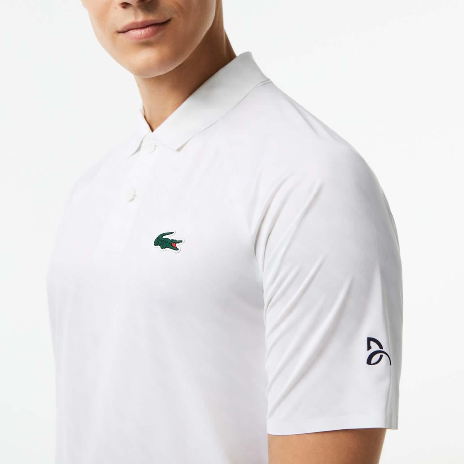 White - Lacoste - Tennis x Novak Djokovic Player Version Polo Shirt - 5