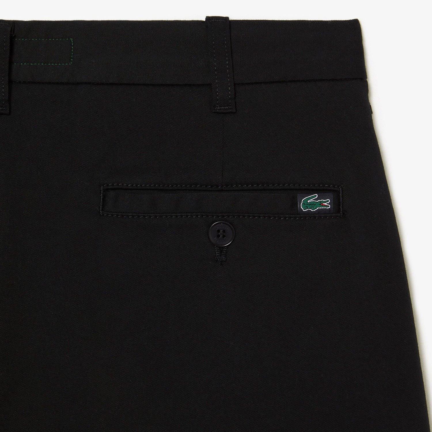 Black - Lacoste - Stretch Cotton Tapered Chinos - 5