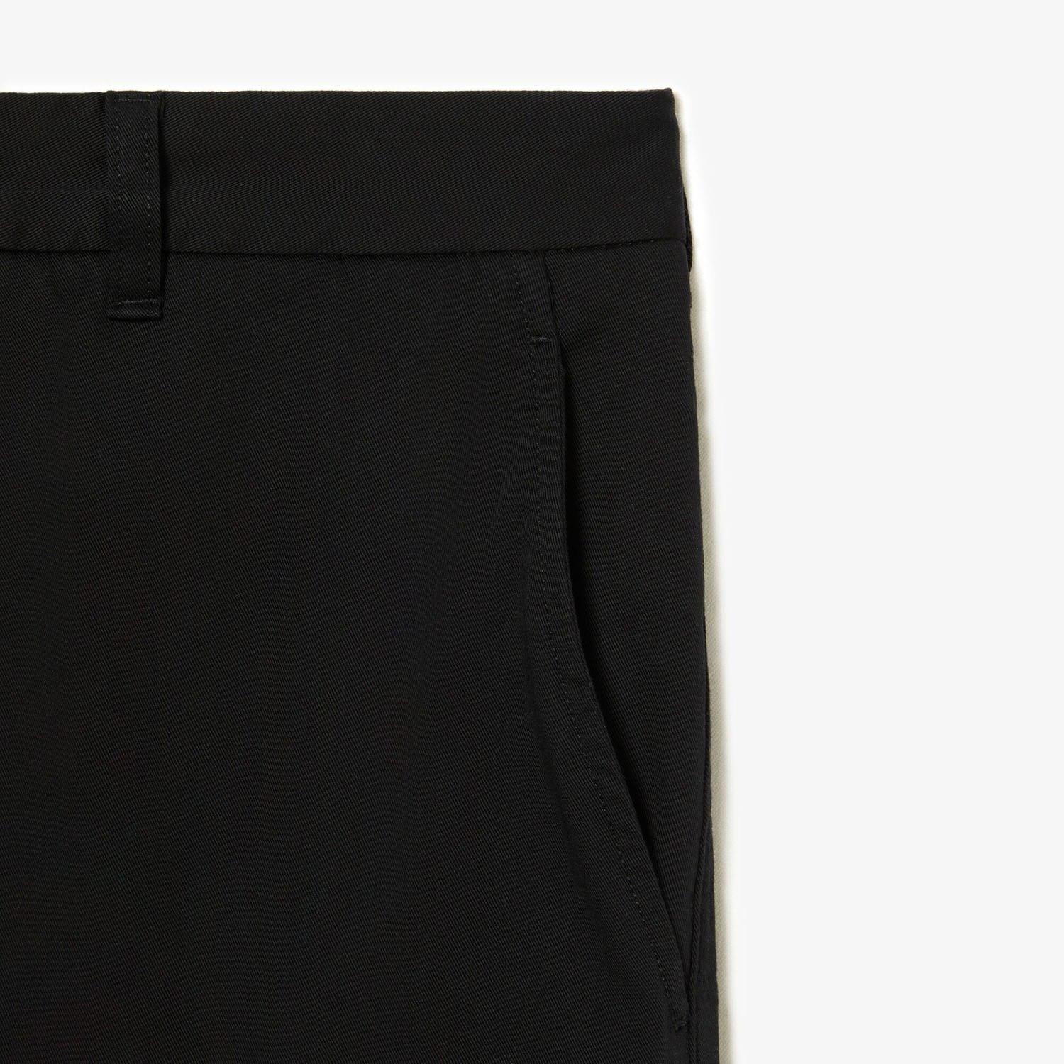 Black - Lacoste - Stretch Cotton Tapered Chinos - 6