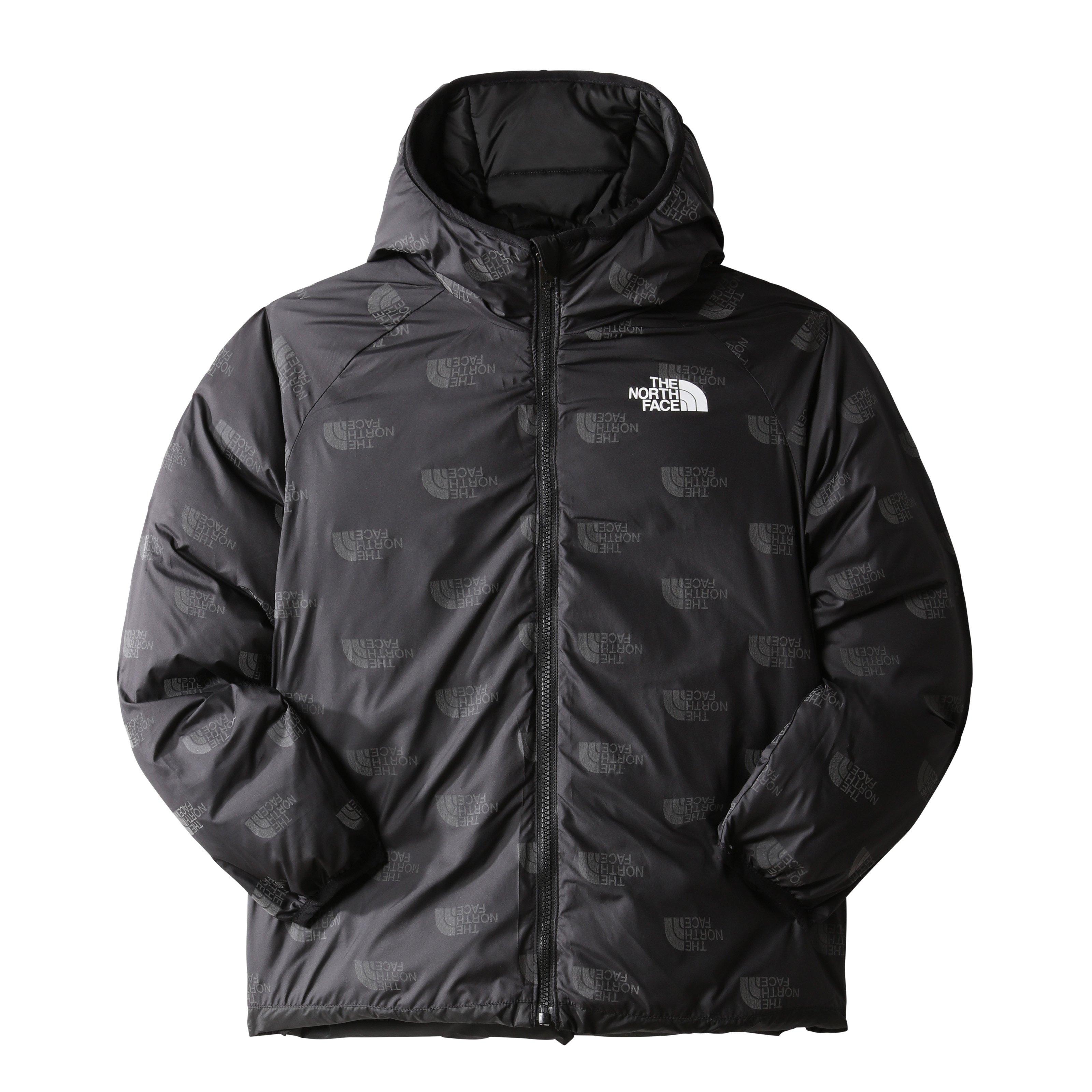 Black JK3 - The North Face - Kids' Reversible North Down HeatSeeker Long Sleeve Short Puffer Jacket - 3