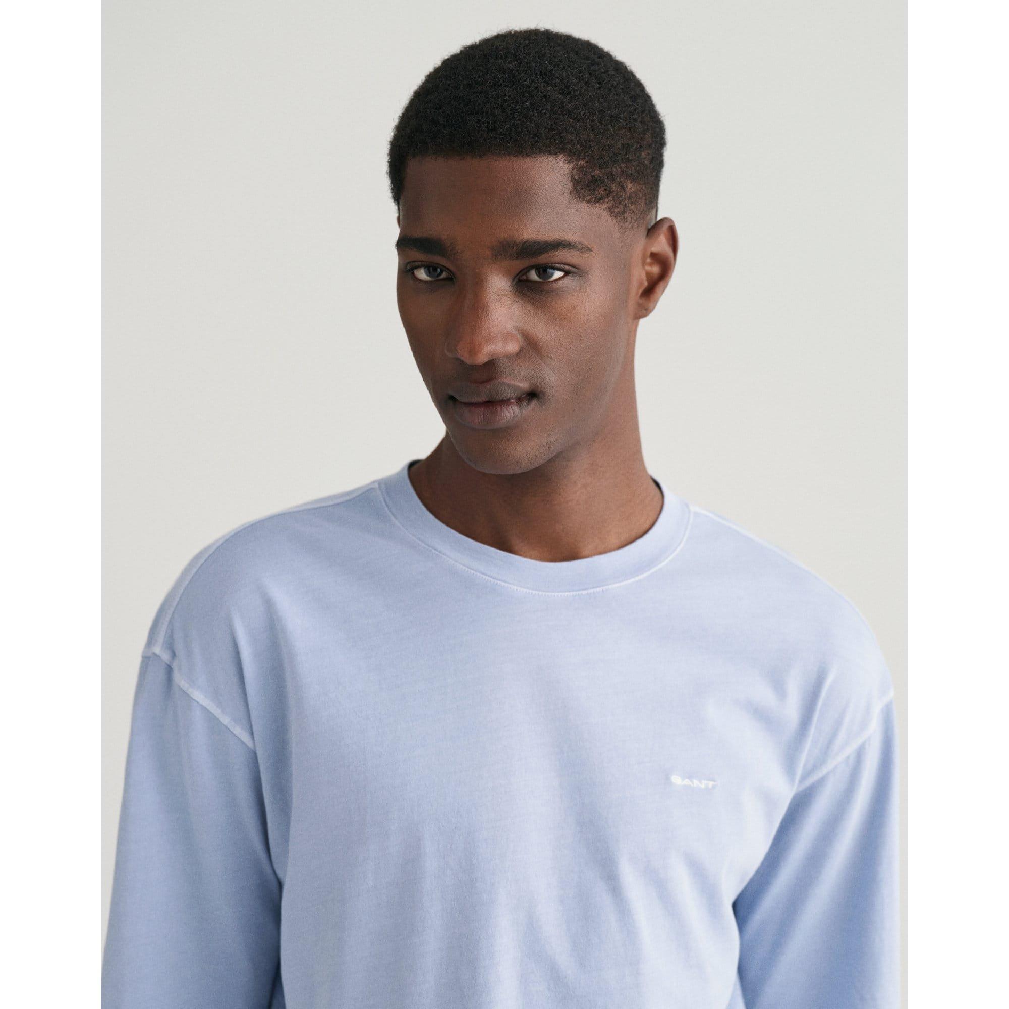 Blue - Gant - Sunfaded Short Sleeves T-Shirt - 3