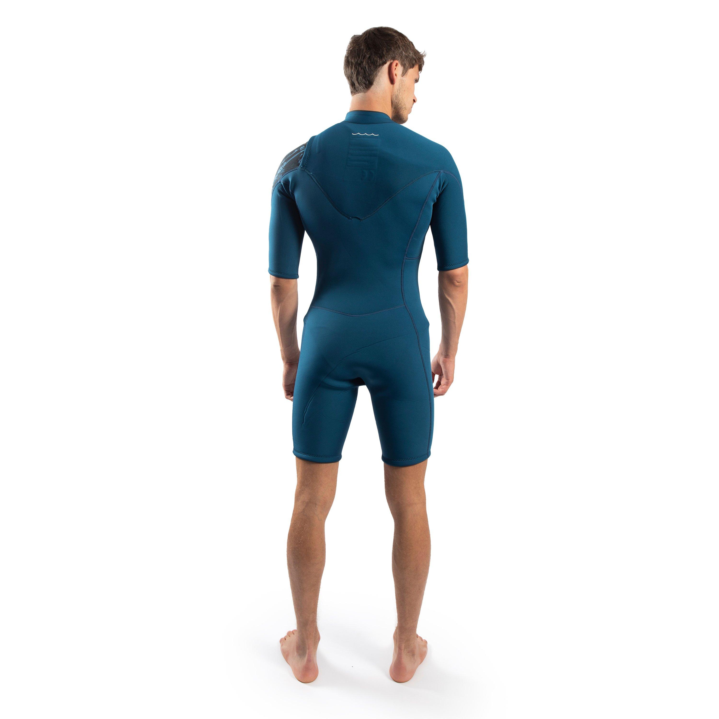 Navy/Nuwave - Gul - RESPONSE ECHO 3/2MM FLATLOCK SHORTI WETSUIT - 2