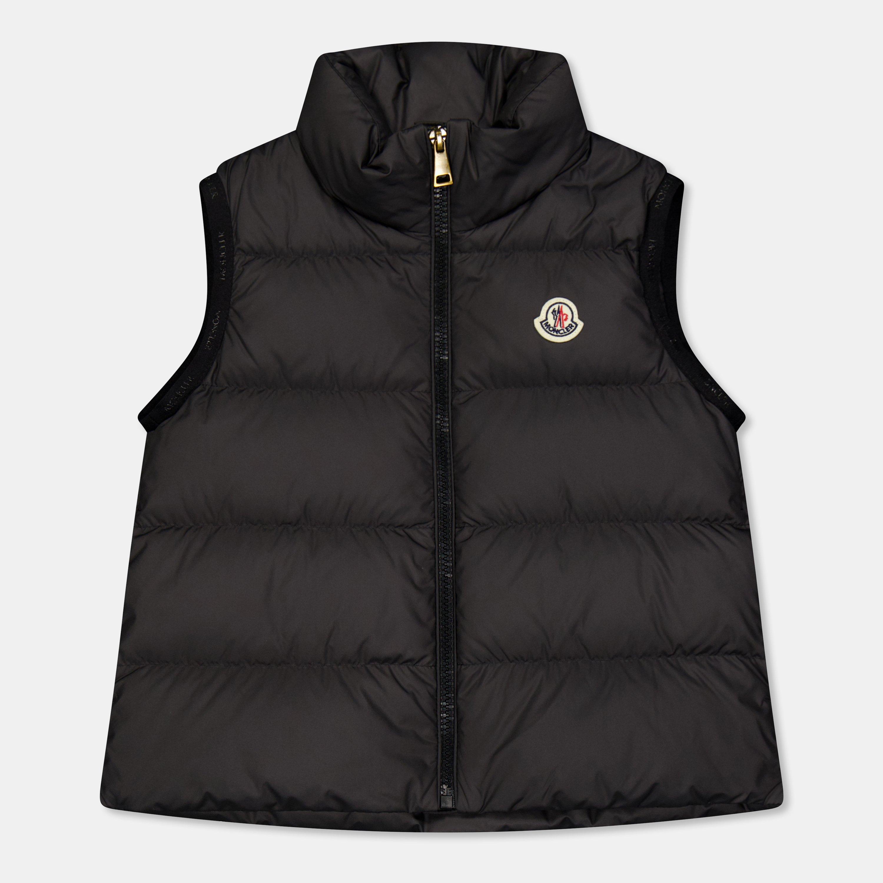 Moncler Kids' Lightweight Sleeveless Gilet - Black 999 - Size 6Y