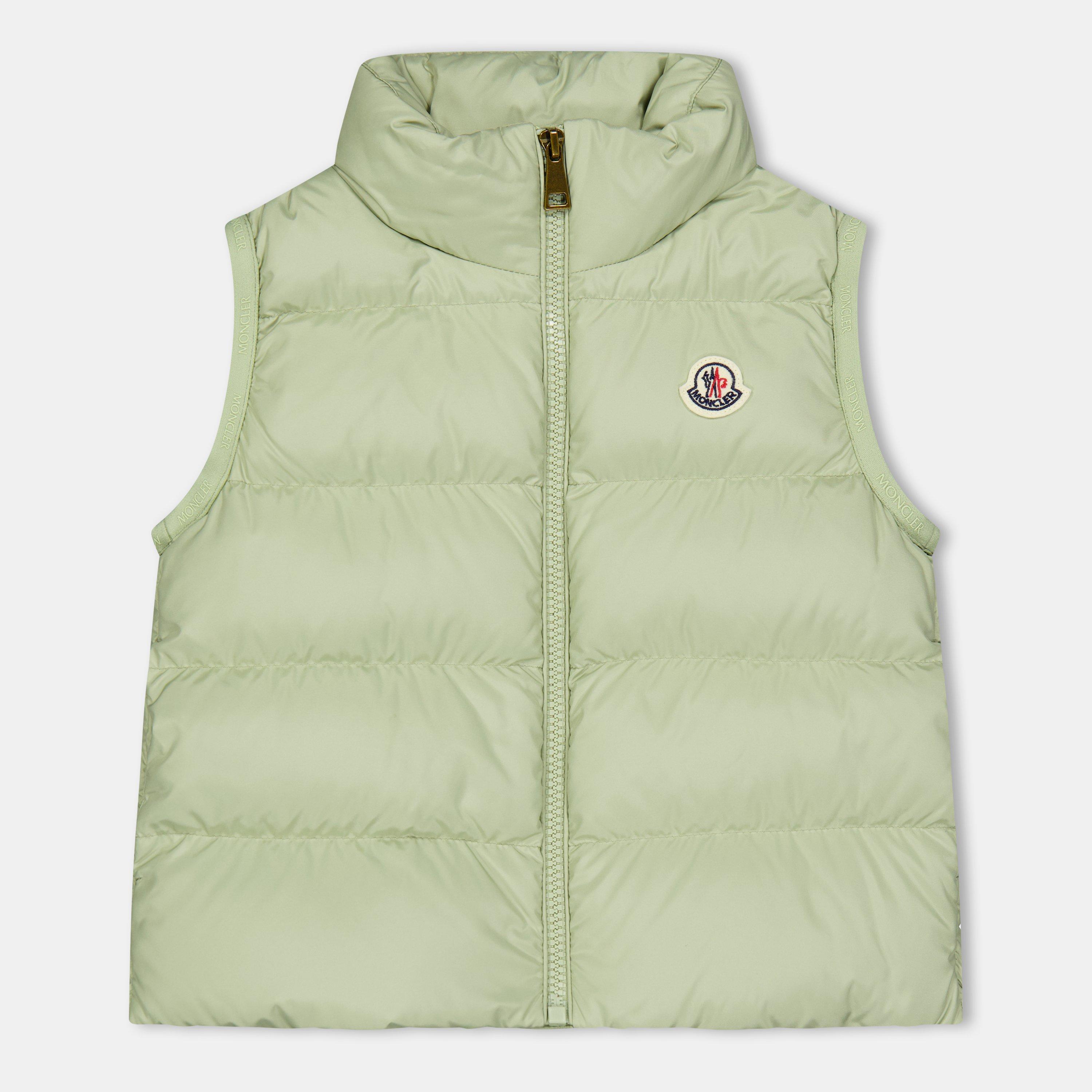 Moncler Kids' Lightweight Sleeveless Gilet - Sage 82U - Size 6Y