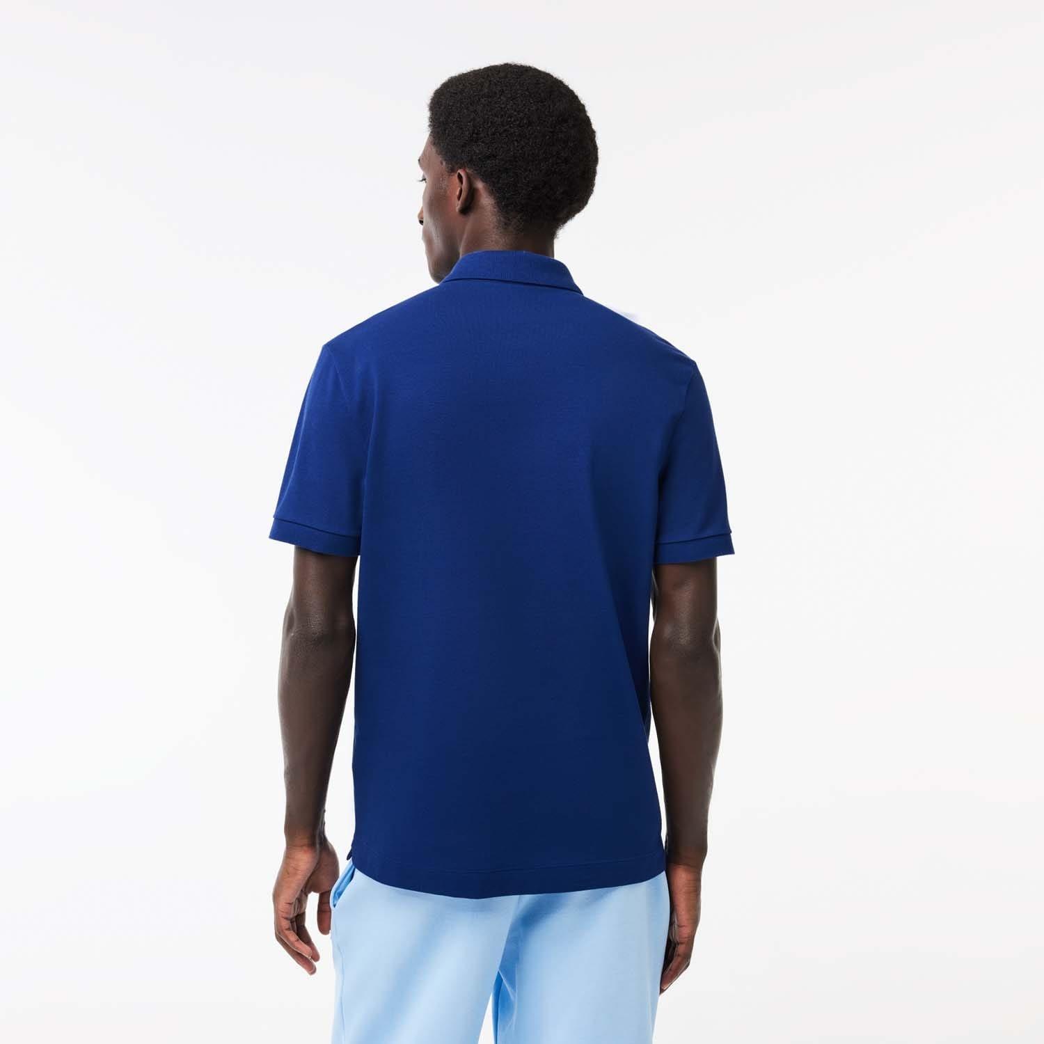 Blue - Lacoste - Regular Fit Paris Stretch Piqu¿ Polo Shirt - 2