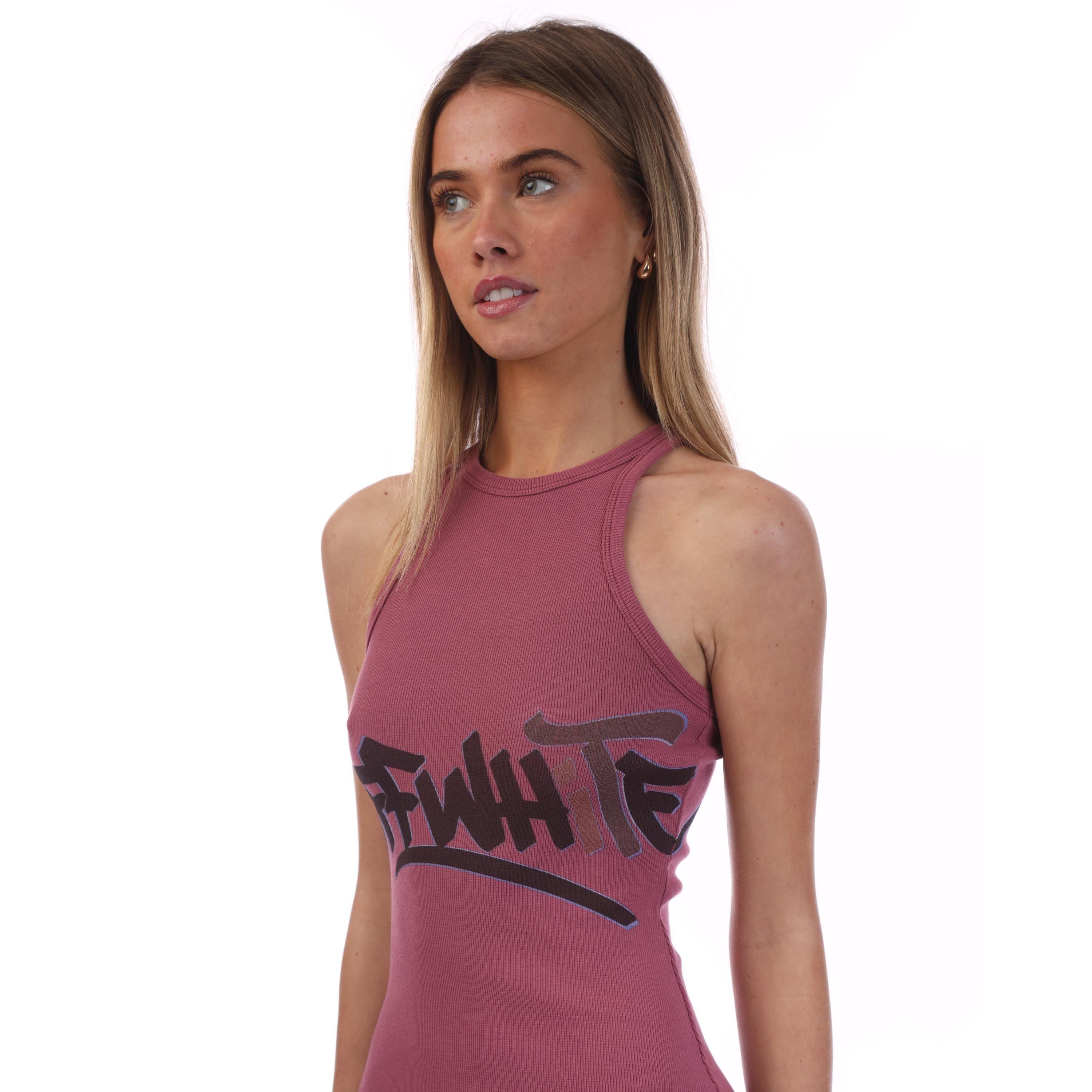 Red - Off White - Ribbed Long Dress - 3