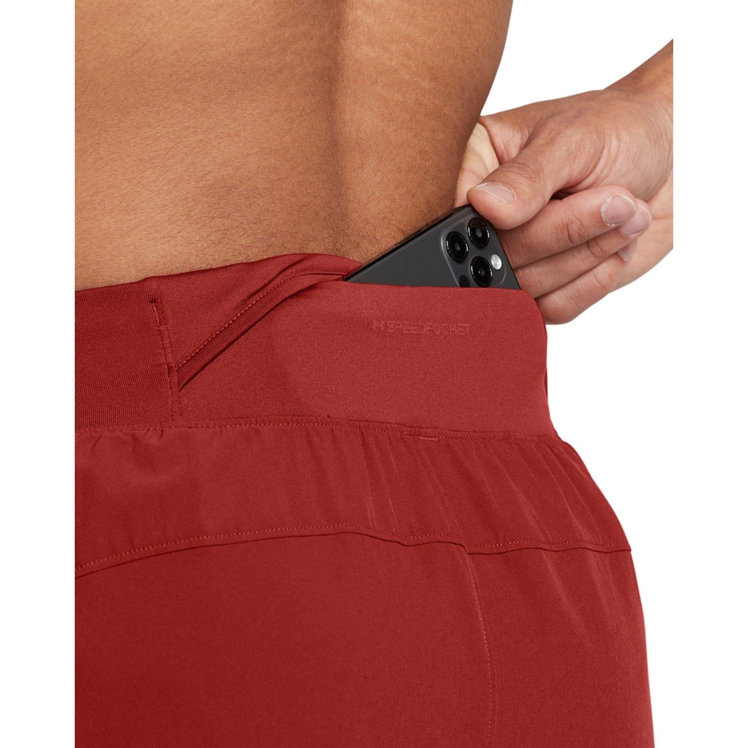 Orange - Under Armour - Launch Elite 7in Shorts - 3