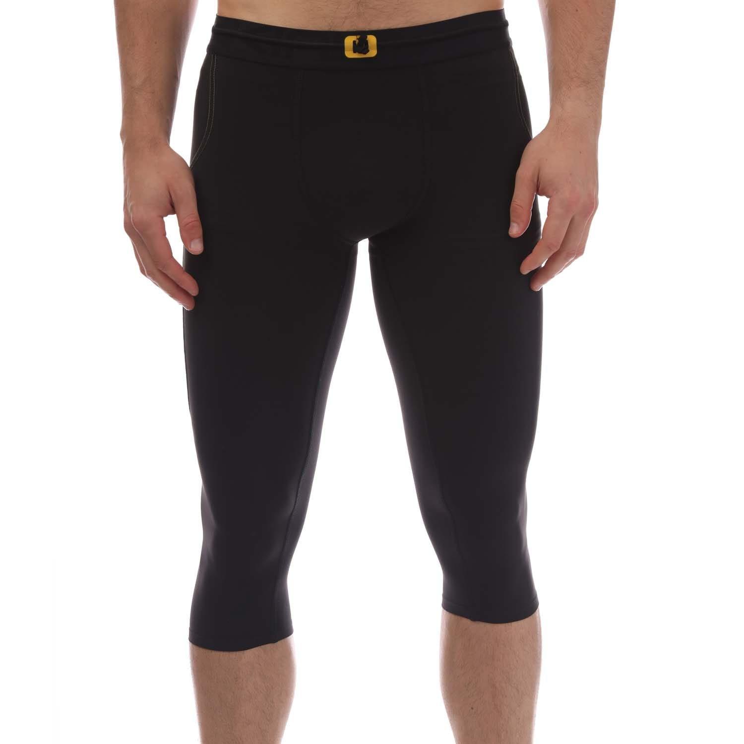 Black - Skins - Series-3 Thermal 3/4 Tights - 1