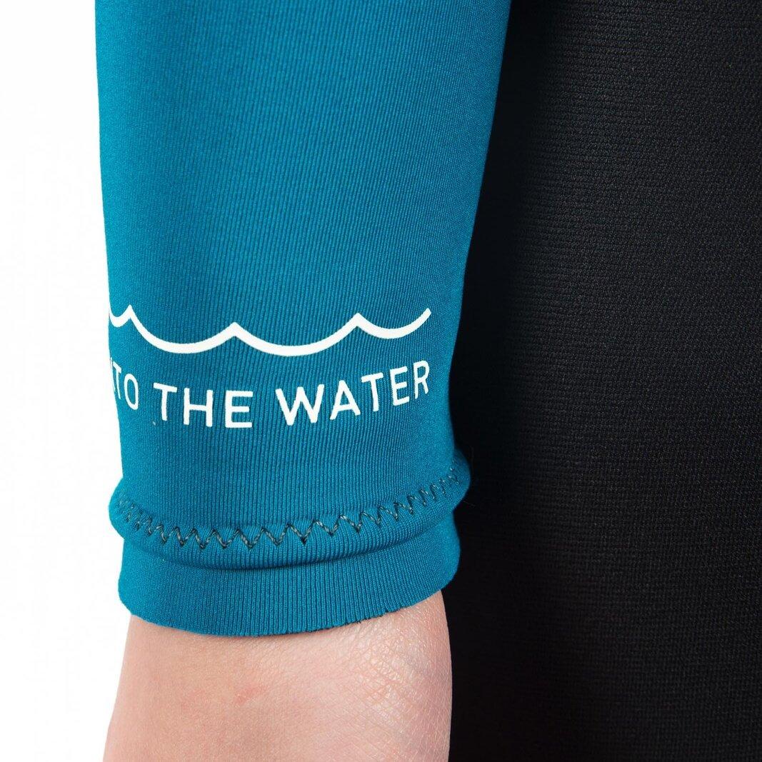 Jet/Teal - Gul - Response 3/2mm Flatlock Junior Steamer - 11