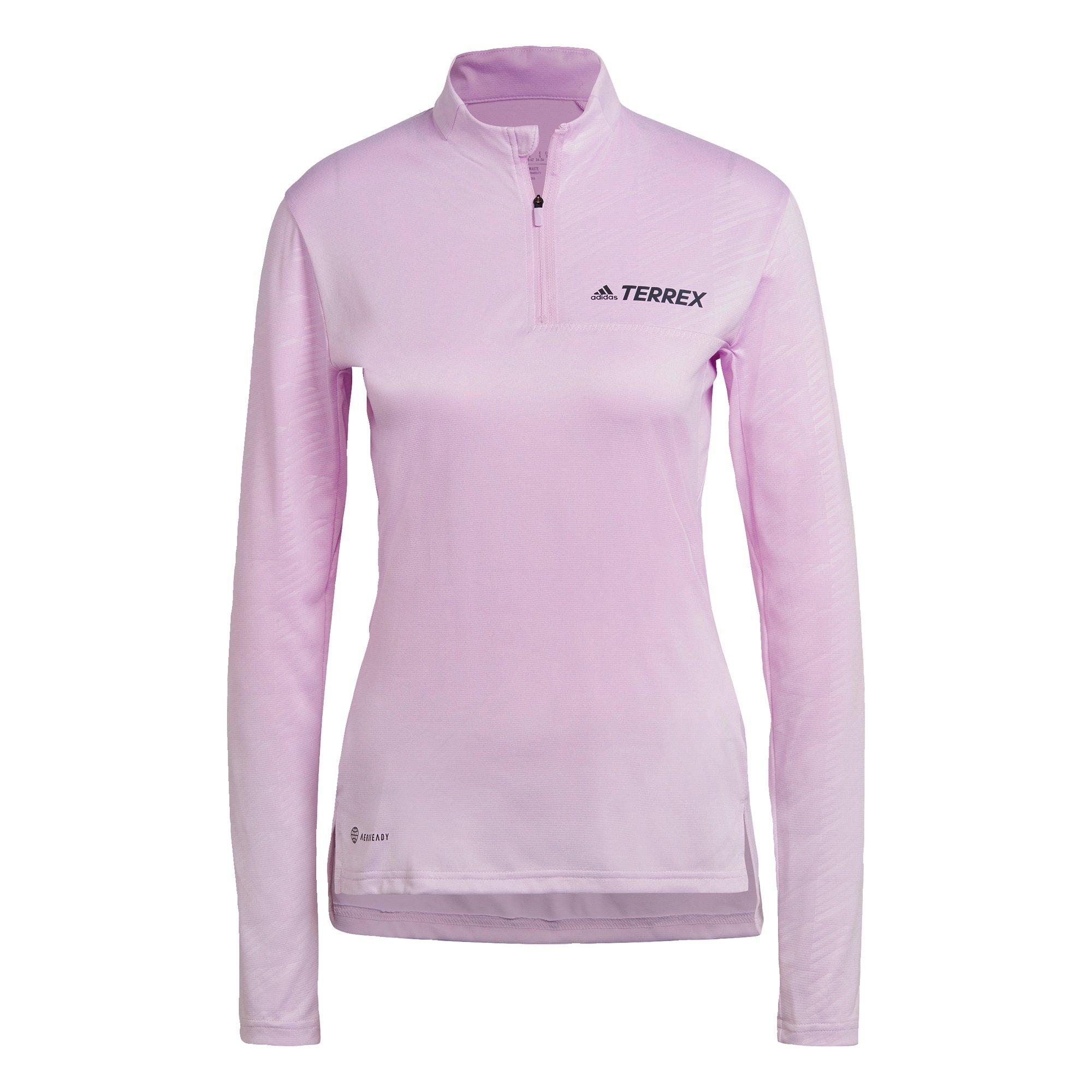 Bliss Lilac - adidas - Terrex Multi Half-Zip Long-Sleeve Top Womens - 1