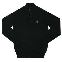 Luke 1977 Pretender Quarter Zip Knit Jumper